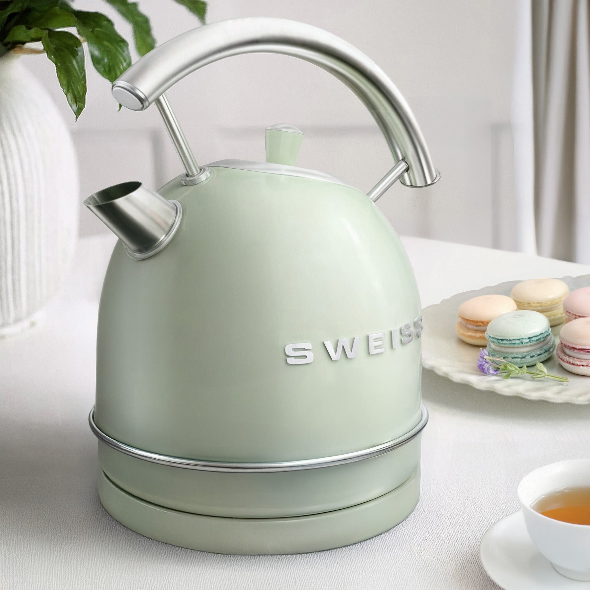 Bouilloire vintage vert
