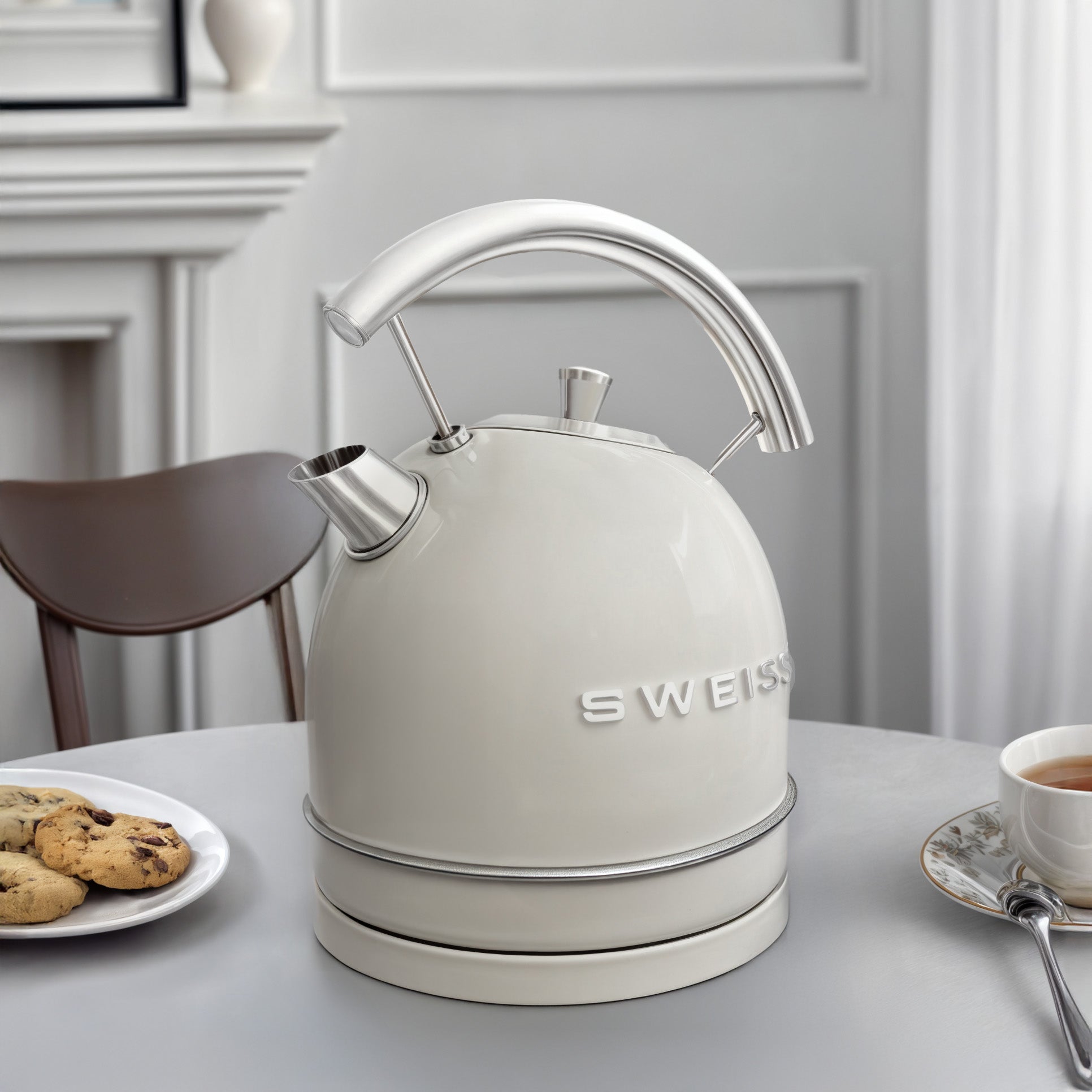 Bouilloire vintage beige