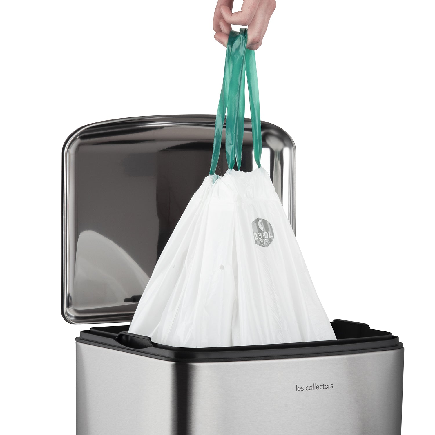 Poubelle pédale 30L - édition inox