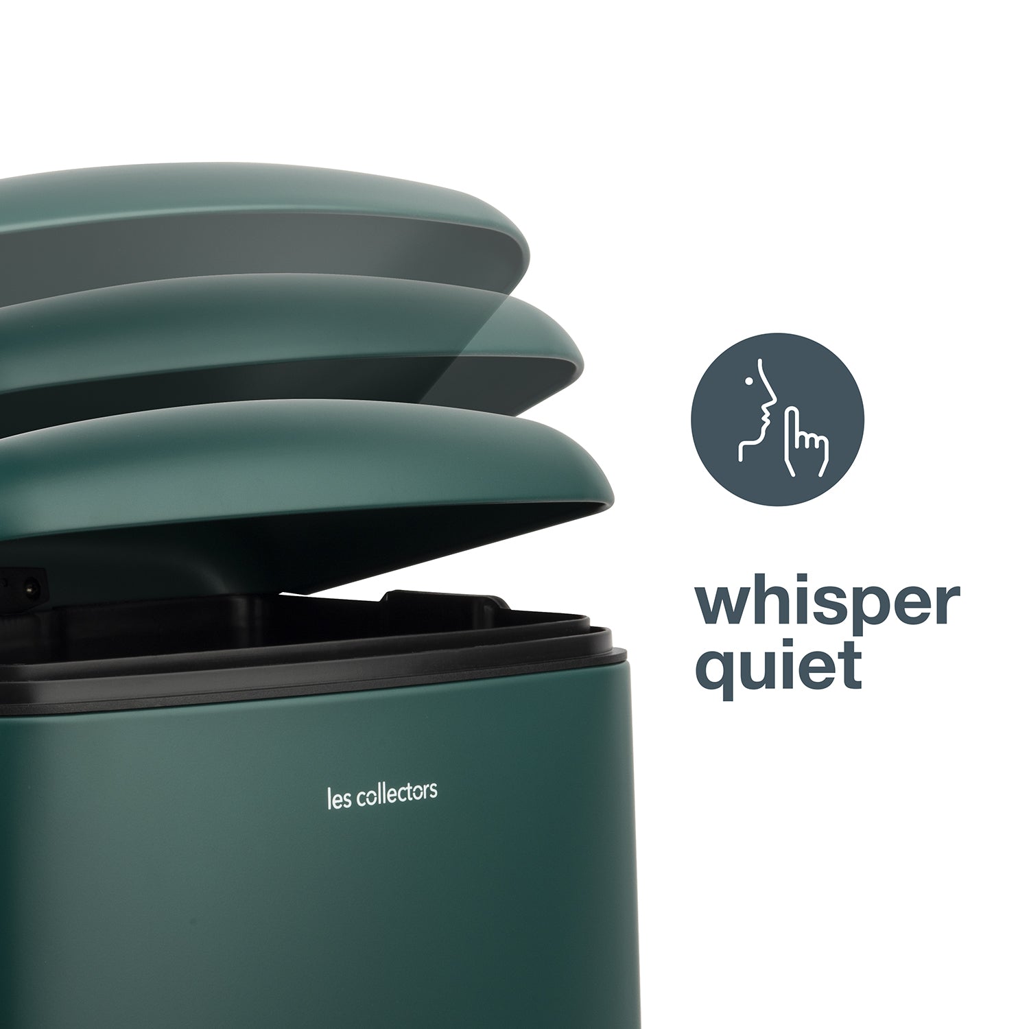 Poubelle pédale 40L - édition vert canard