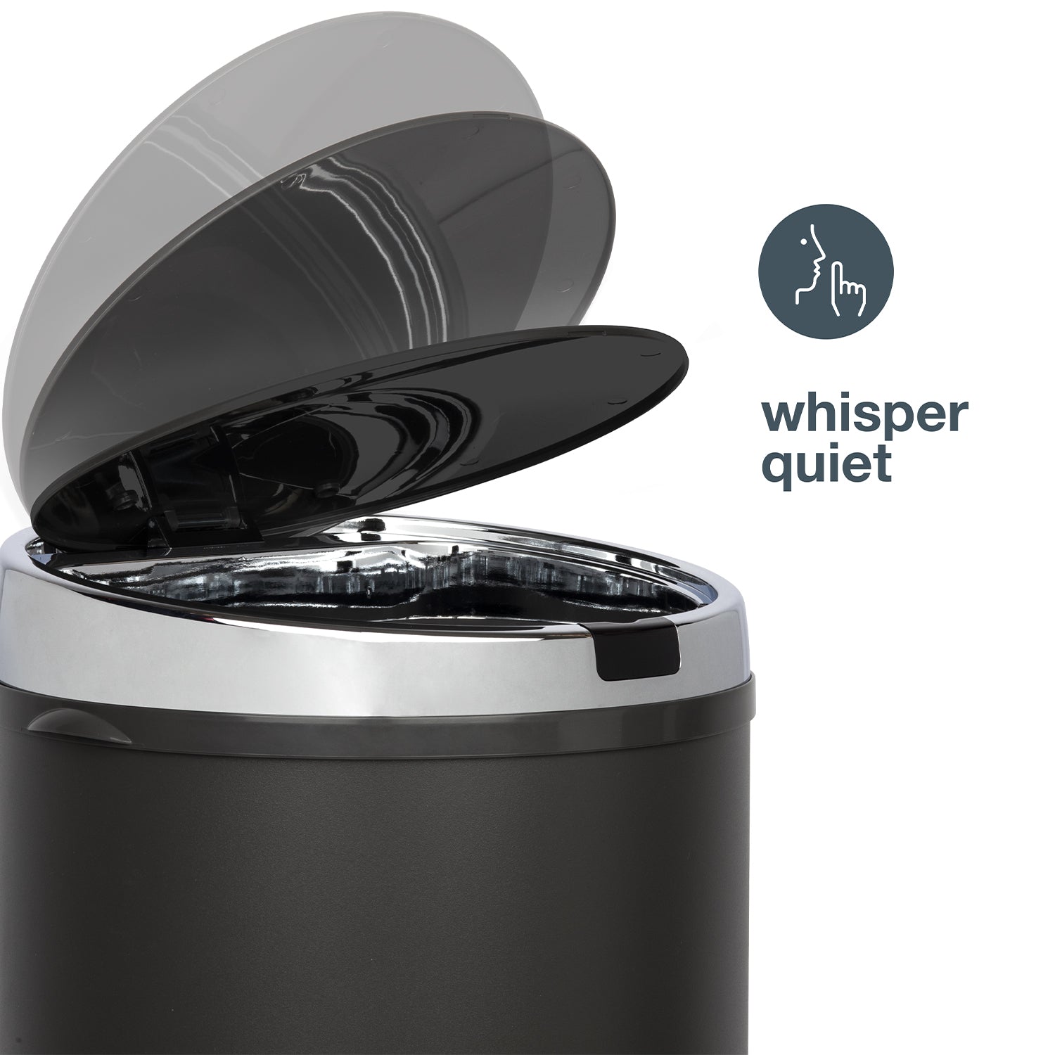 Poubelle automatique 42L - édition gris foncé