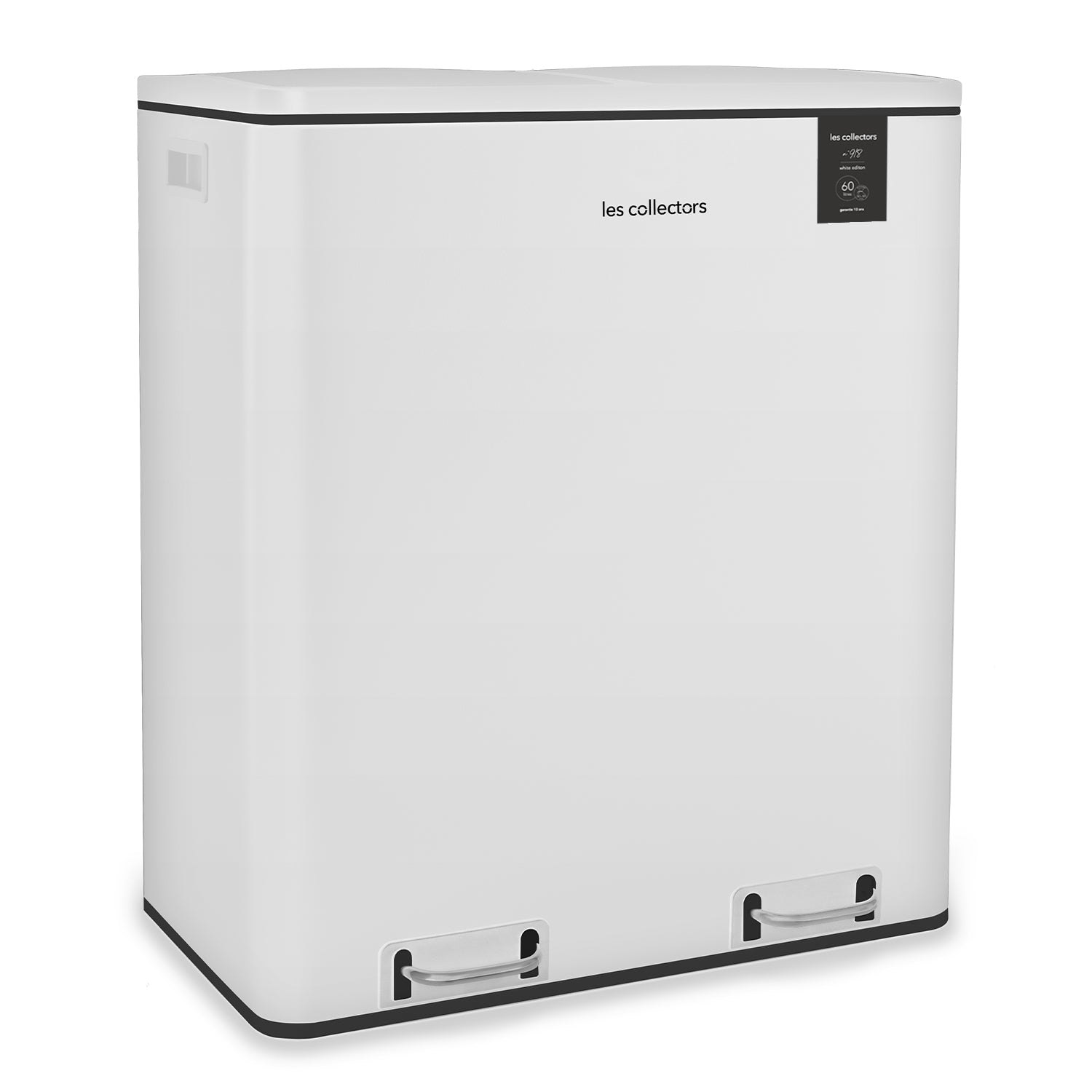 Poubelle 2x30L Blanche