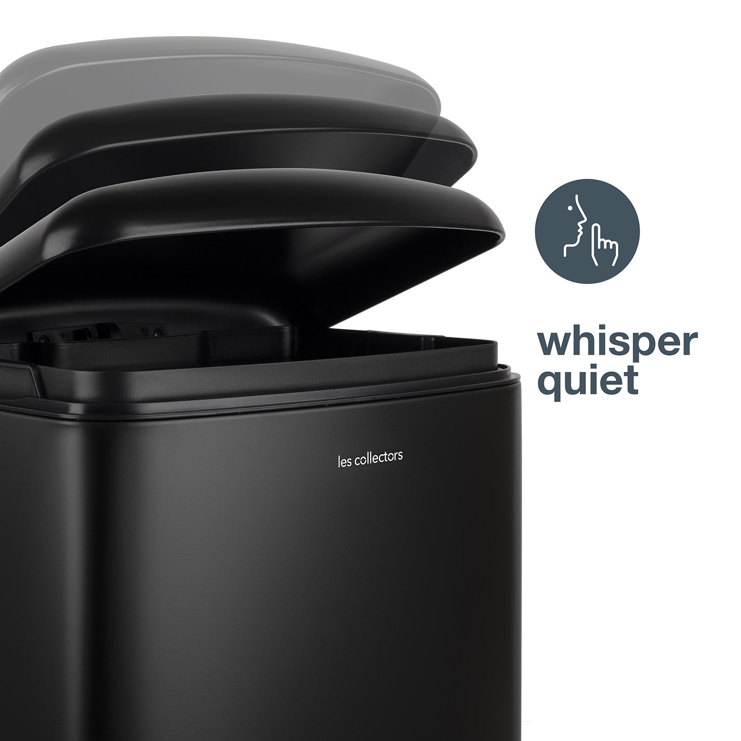 Poubelle pédale 30L - édition noir