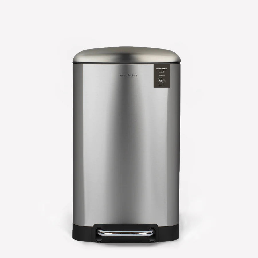 Poubelle pédale 30L - édition inox