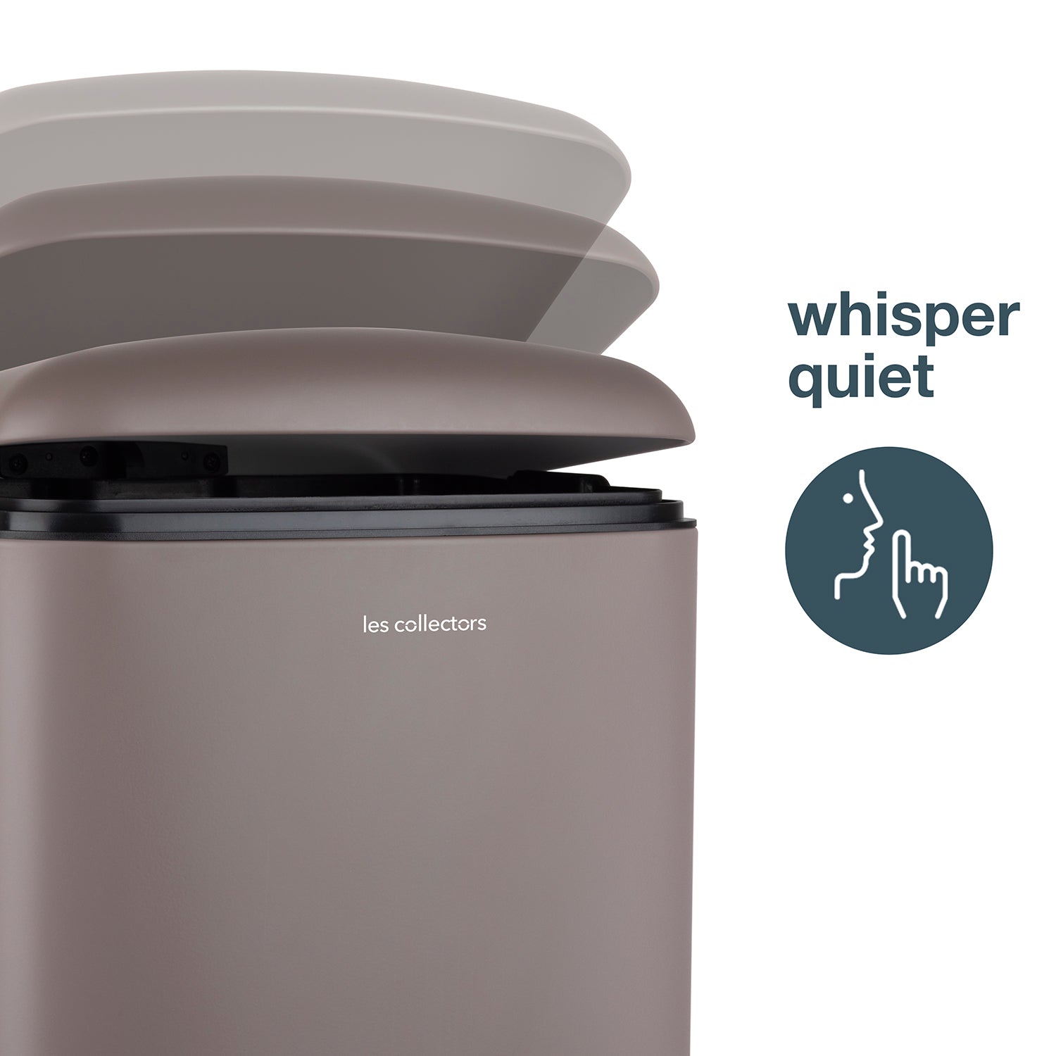 Poubelle pédale 30L - taupe