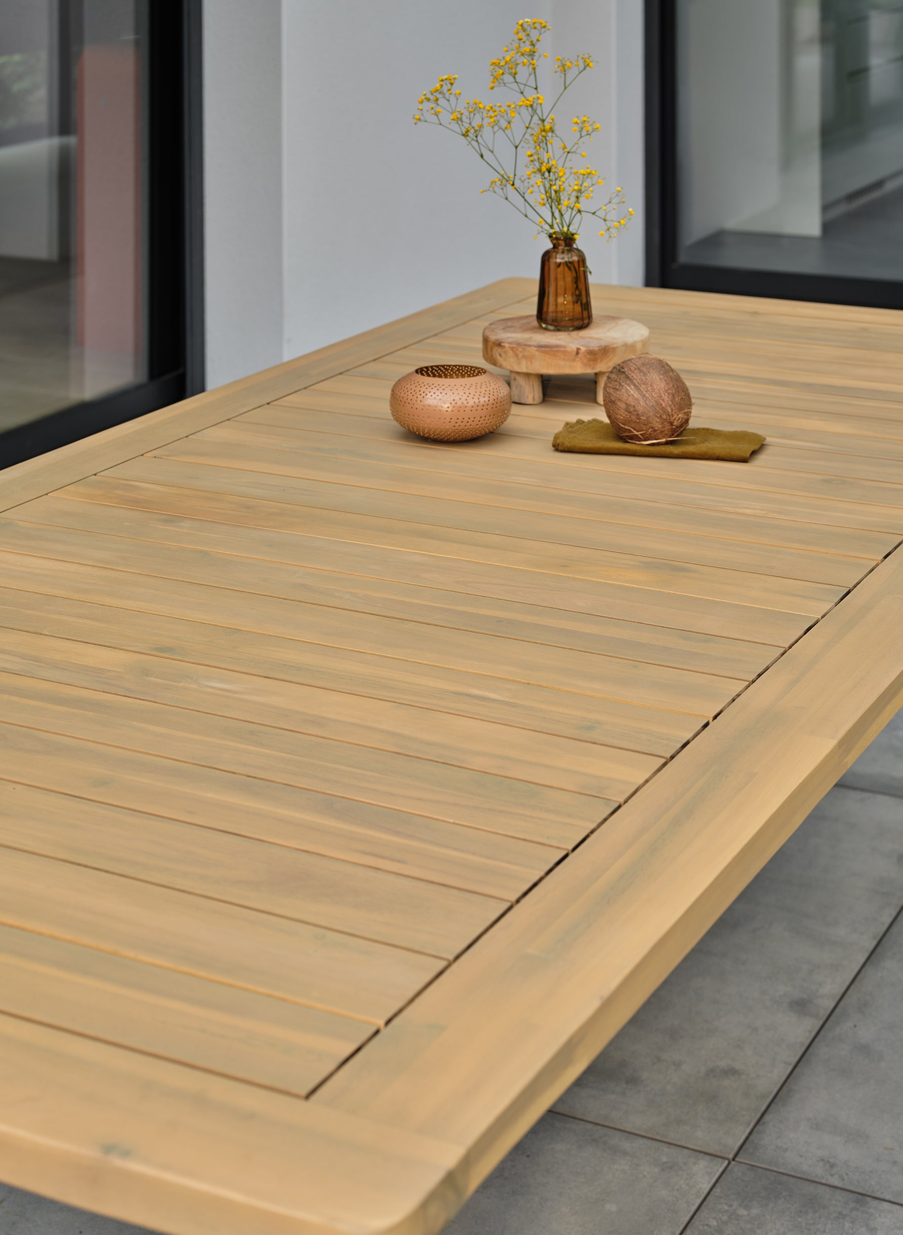 Table de jardin en acacia massif LISO - 220 cm