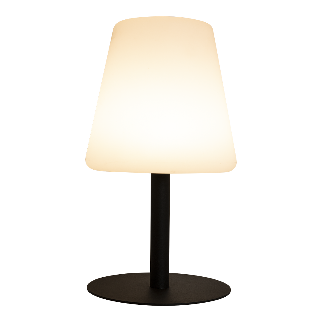 Lampe de table LED sans fil rechargeable Michelle - noire - intérieur & extérieur