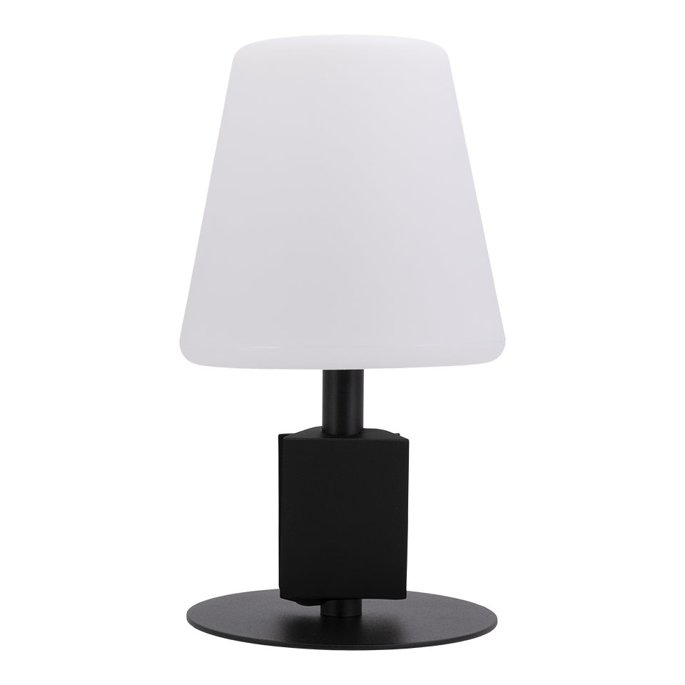 Lampe de table LED sans fil rechargeable Michelle - noire - intérieur & extérieur