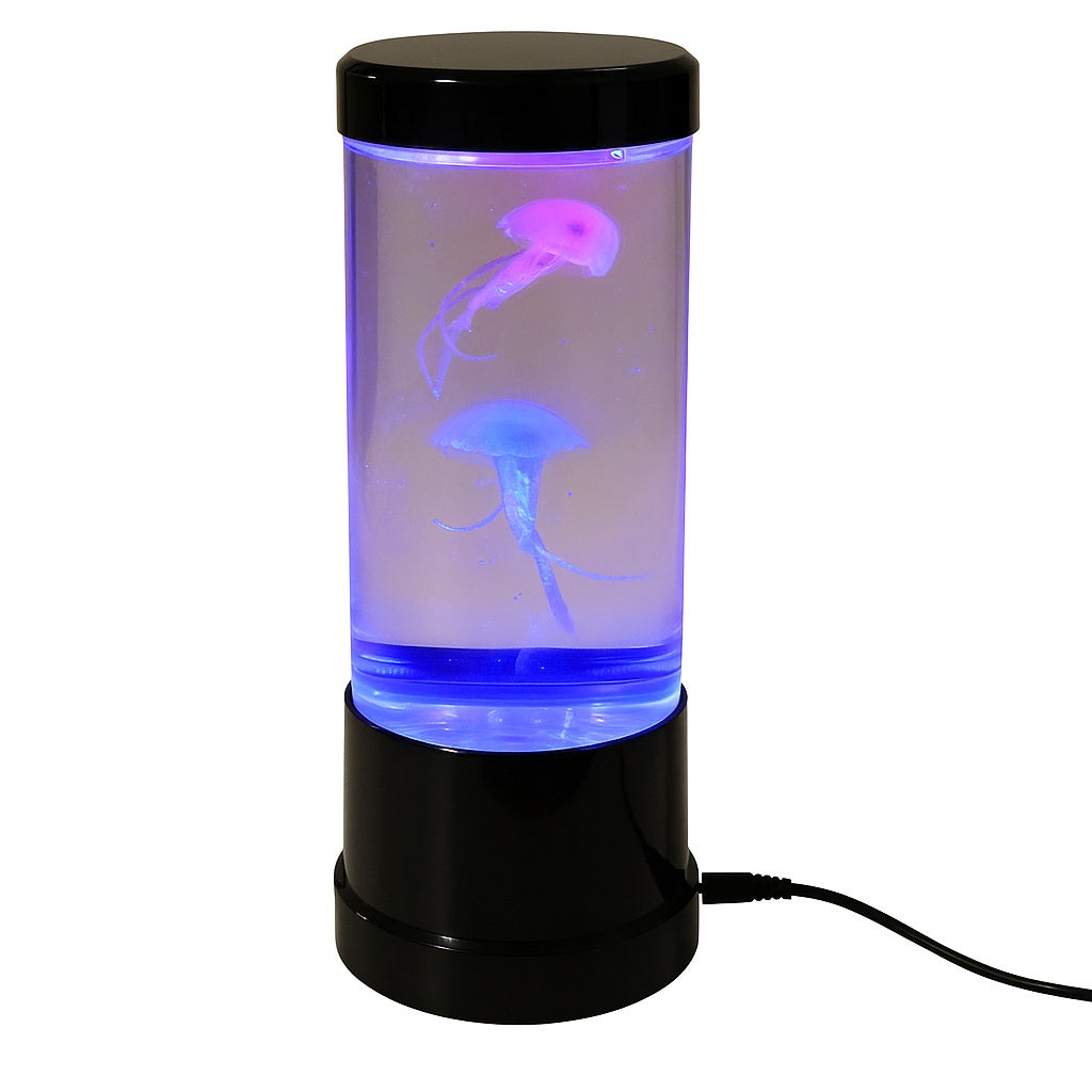 Lampe Aquarium Méduse LED – 2 Méduses Colorées, Changement Automatique, Double Alimentation