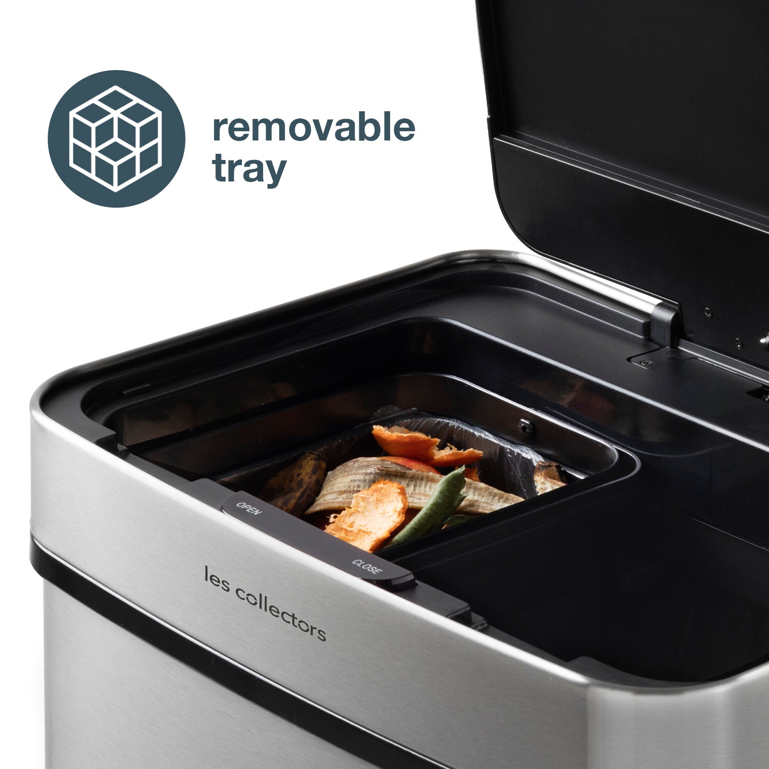 Poubelle de tri 42+11+11L