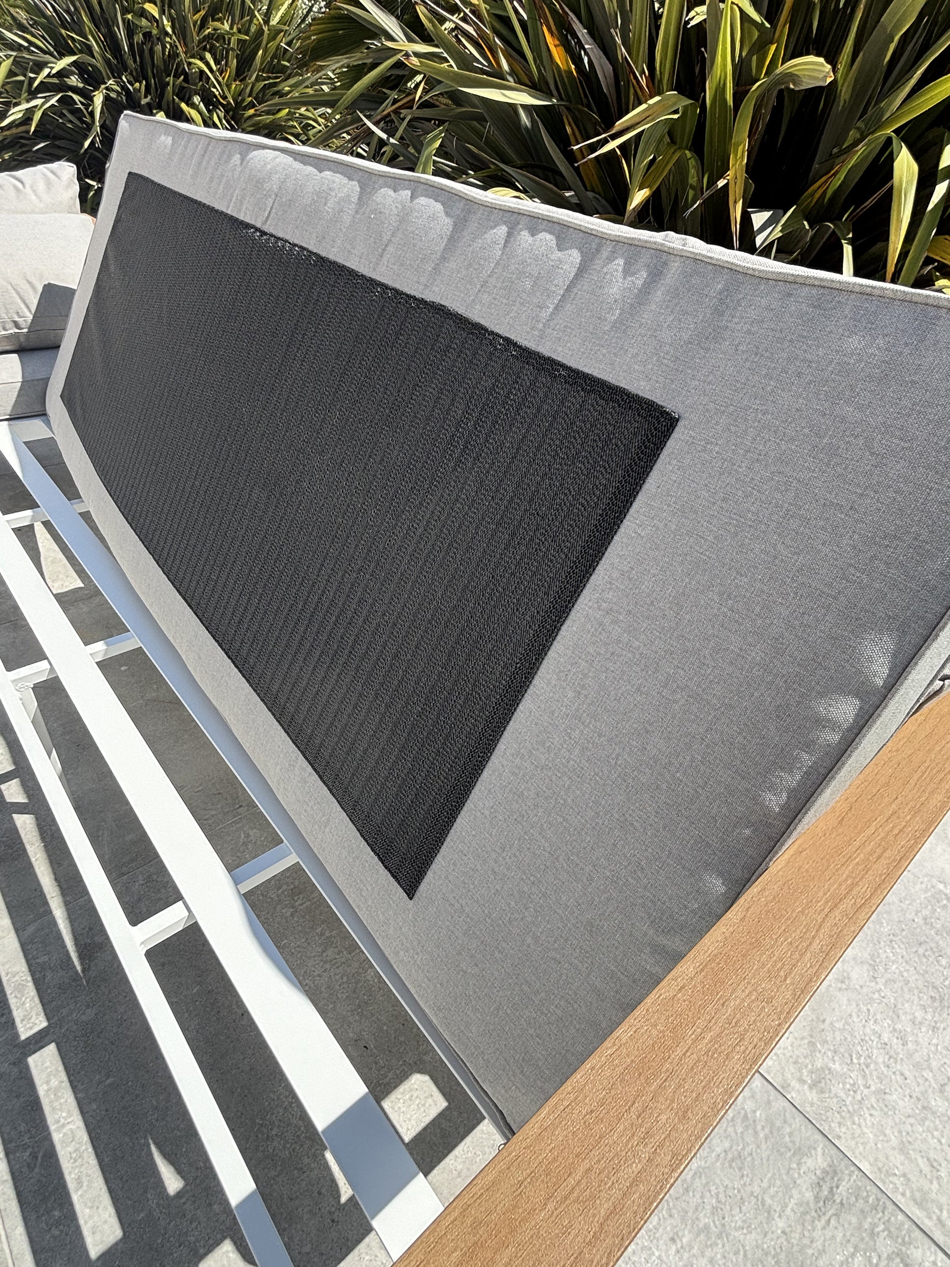 Ensemble repas de jardin Majari - Blanc 150 cm