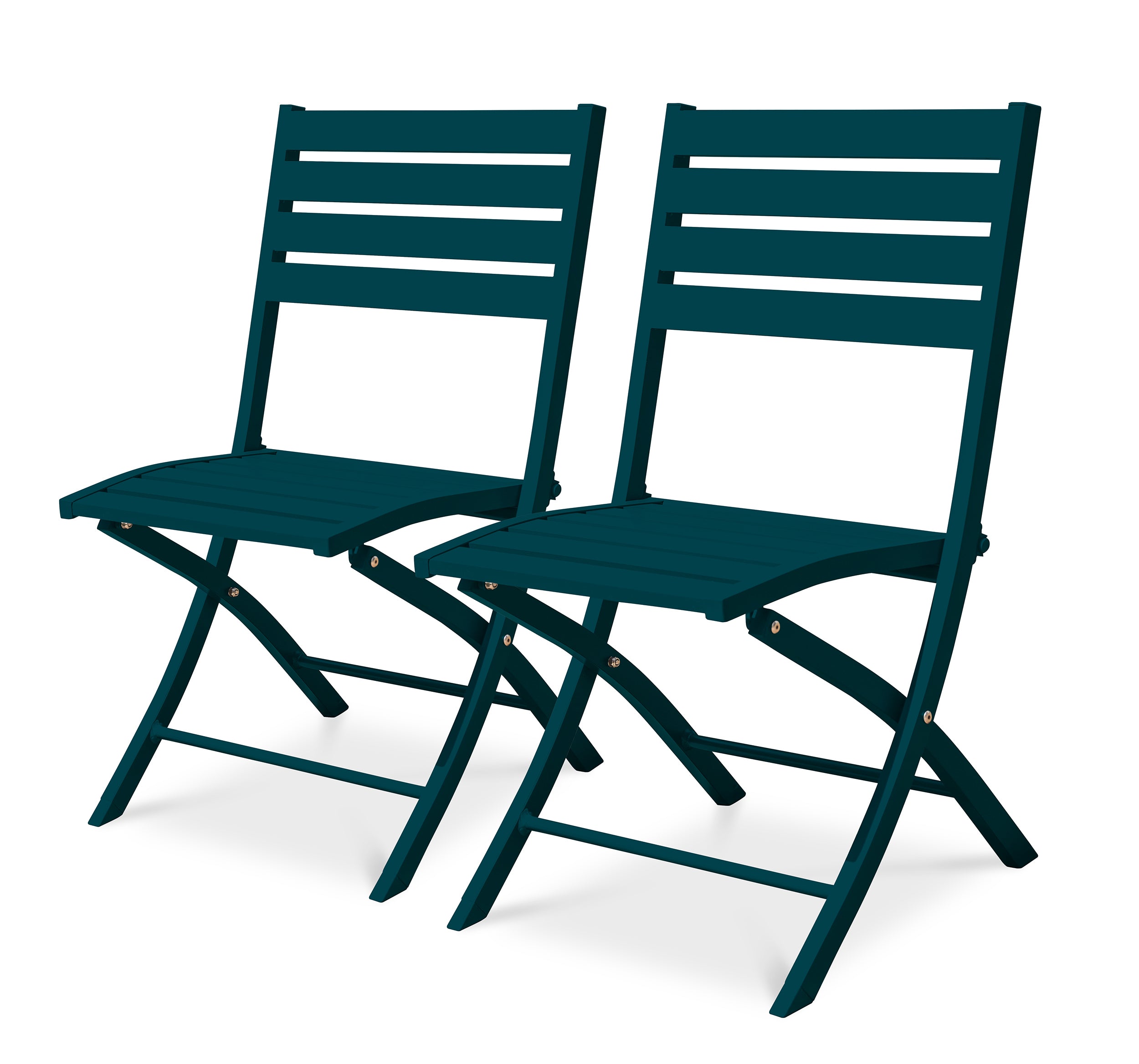 Lot de 2 chaises de jardin pliantes MARIUS-CP-CANARD