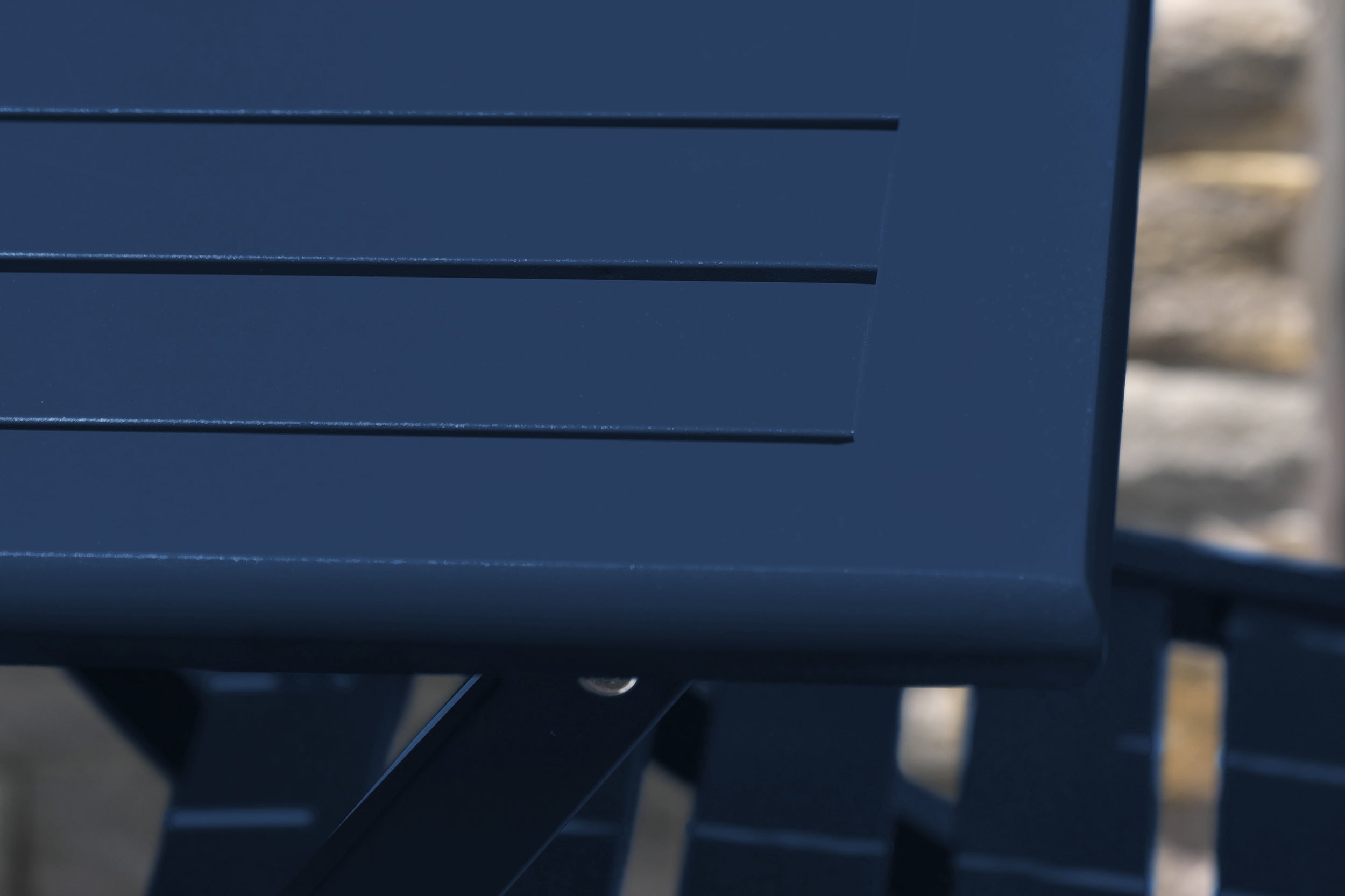 Table de jardin pliante MARIUS (140x80 cm) en aluminium - BLEU NUIT