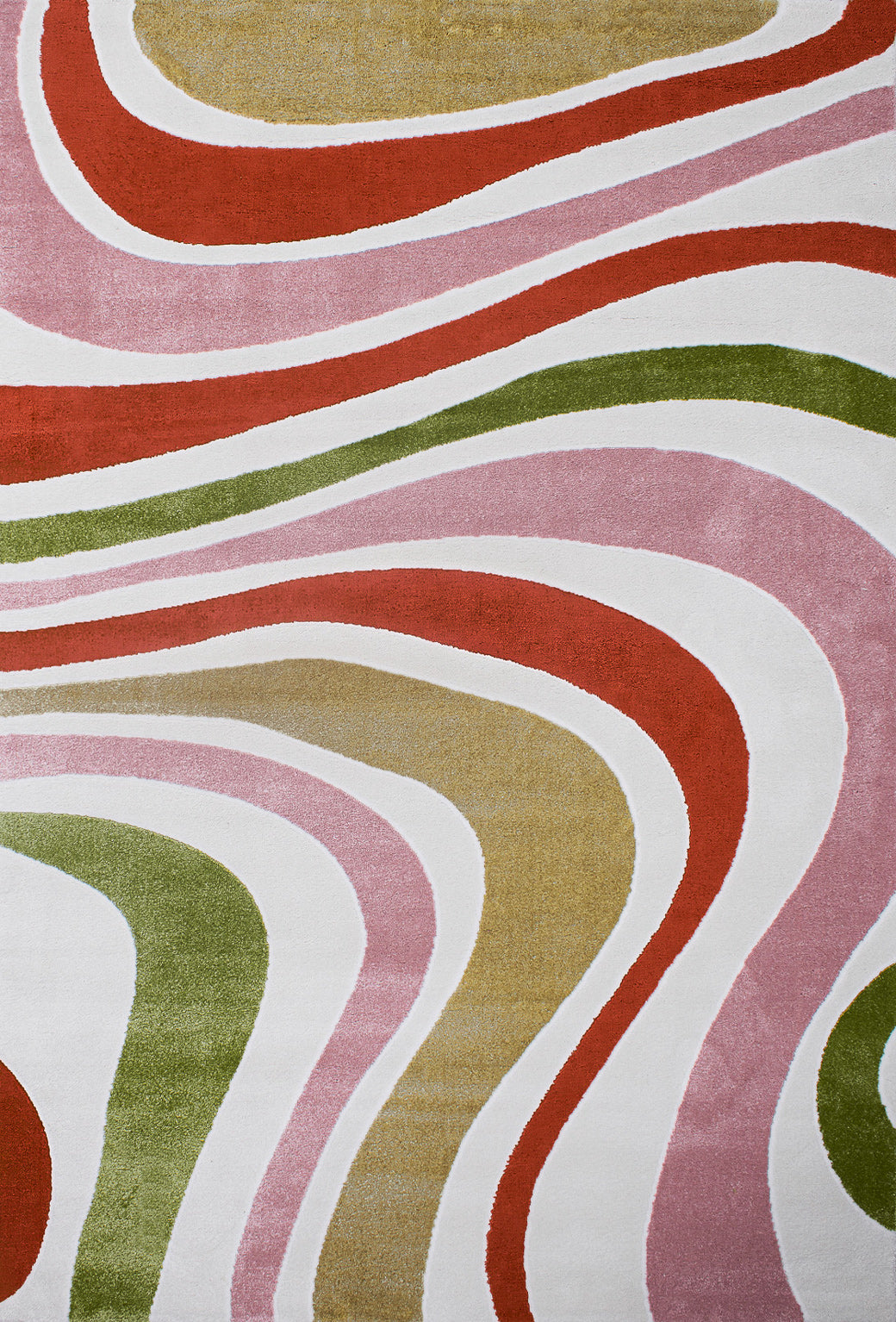 Tapis vague multicolore