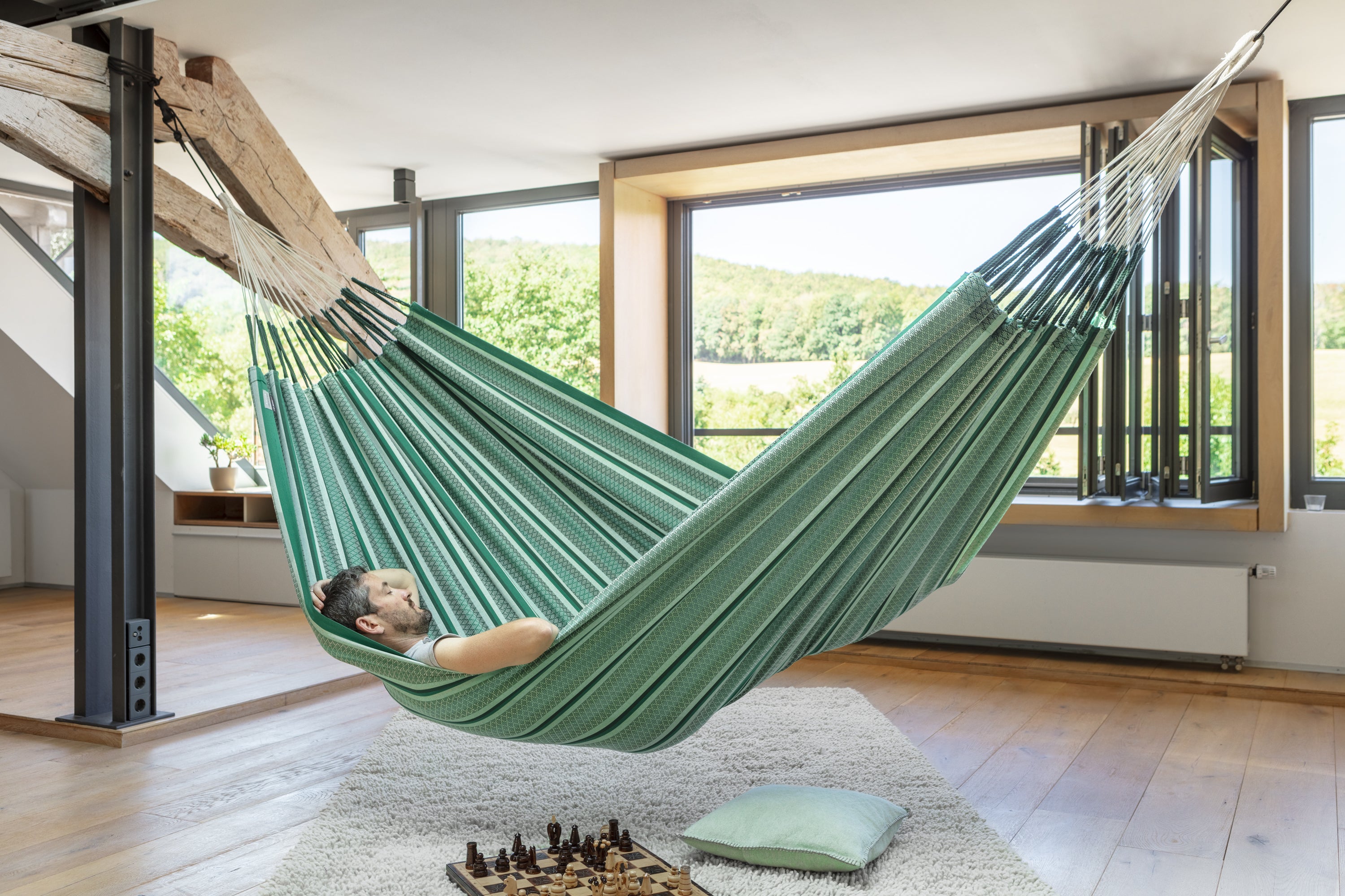 Hamac kingsize en coton biologique - La Siesta Modesta Agave