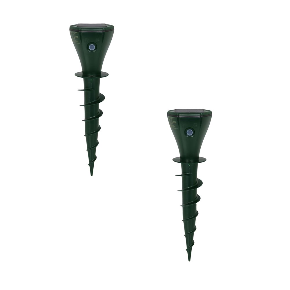 Répulsif Taupes Solaire Étanche avec Vibrations et Fréquences Variables pour Jardin