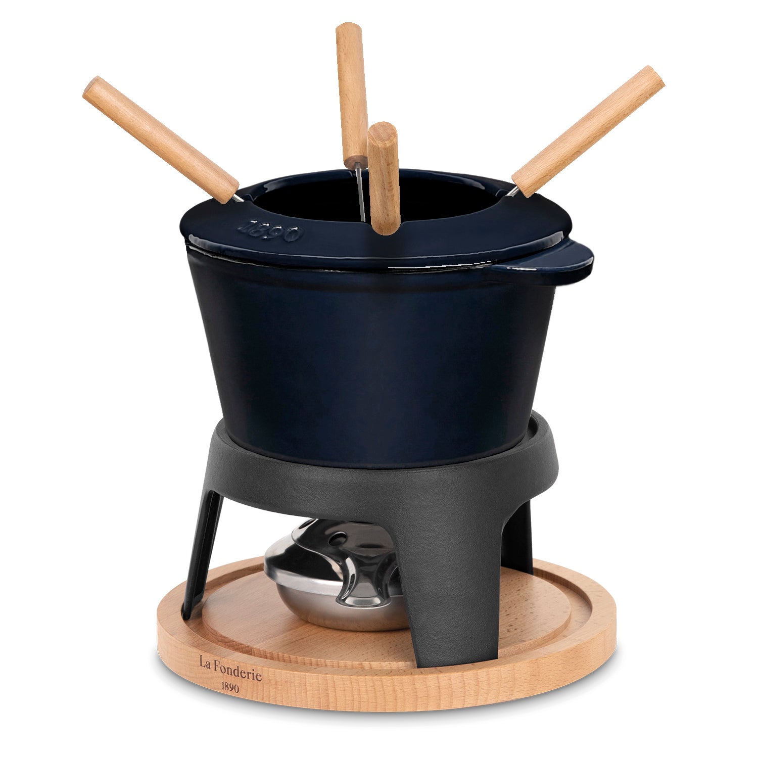 Fondue en font pour 4 personnes - Bleu