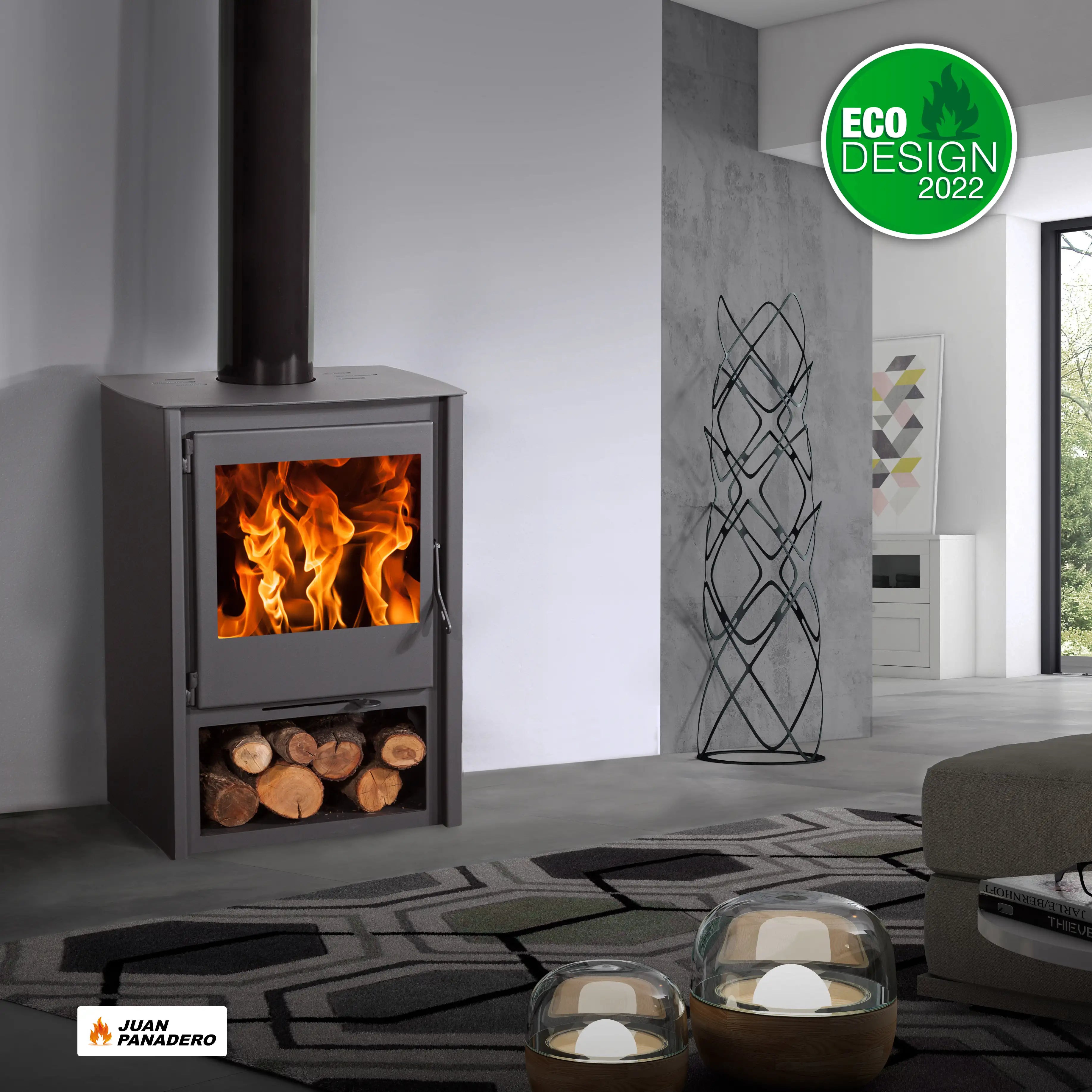 Poêle à bois Bayonne - 7,4 kW - 270 m3 - A+