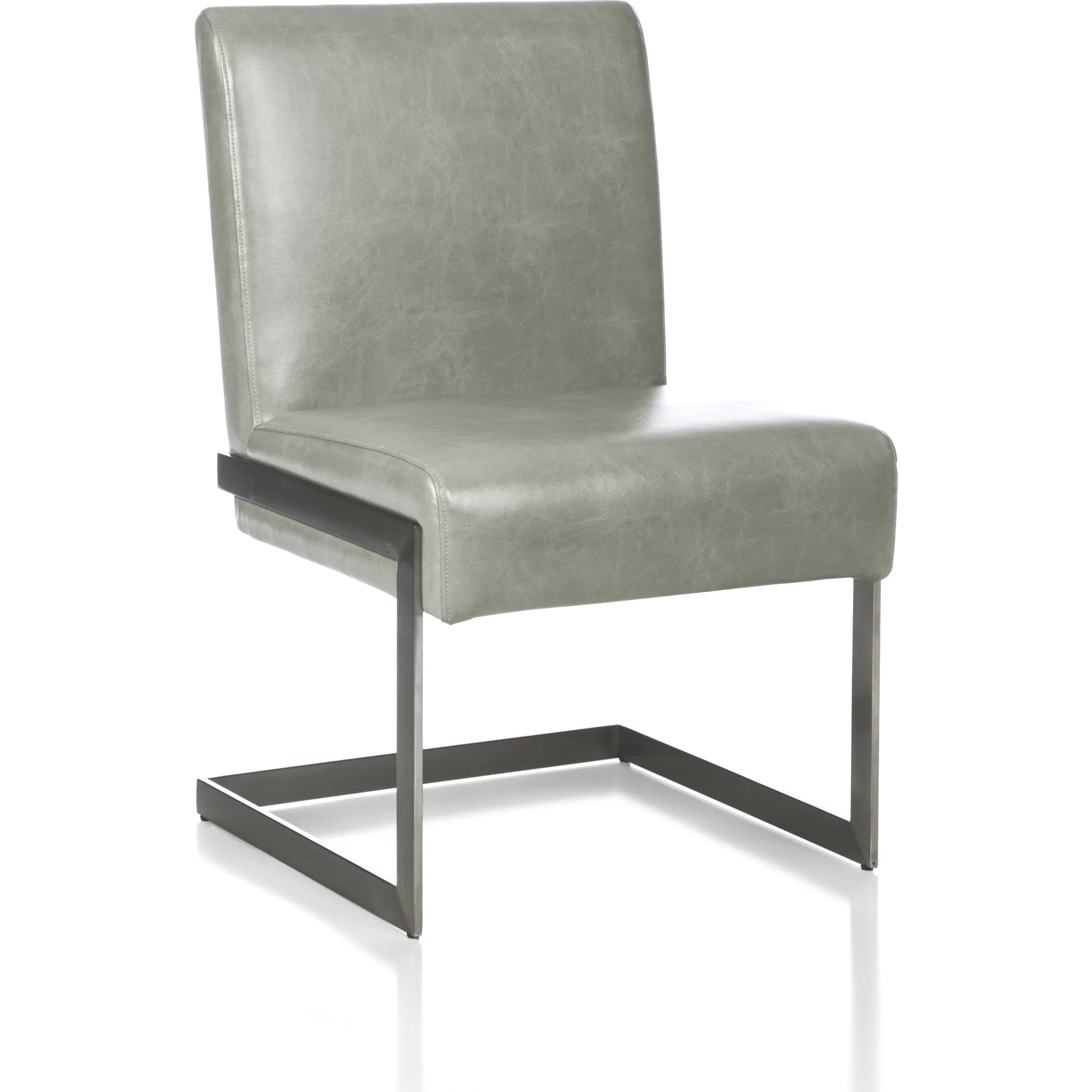 Chaise de salle à manger rembourrée en cuir synthétique - Coral