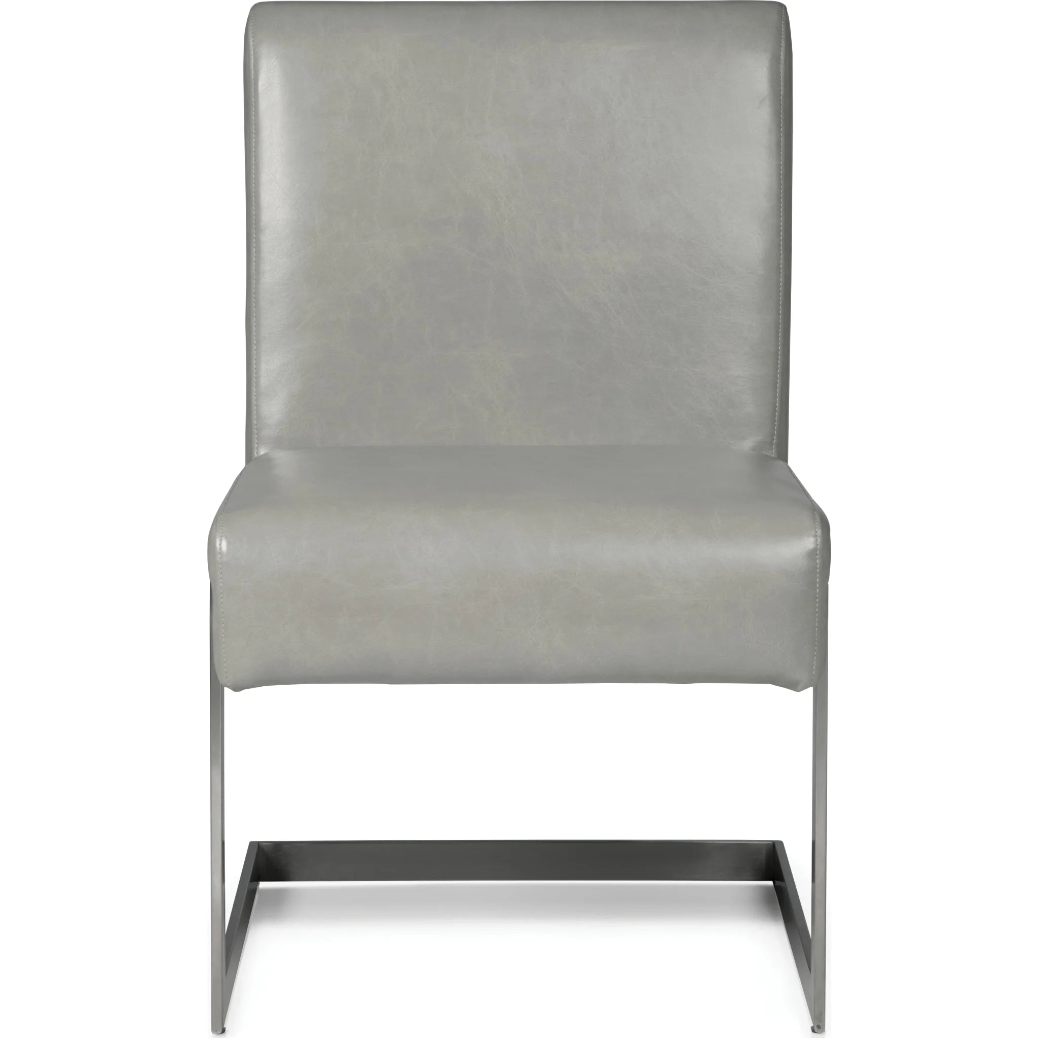 Chaise de salle à manger rembourrée en cuir synthétique - Coral