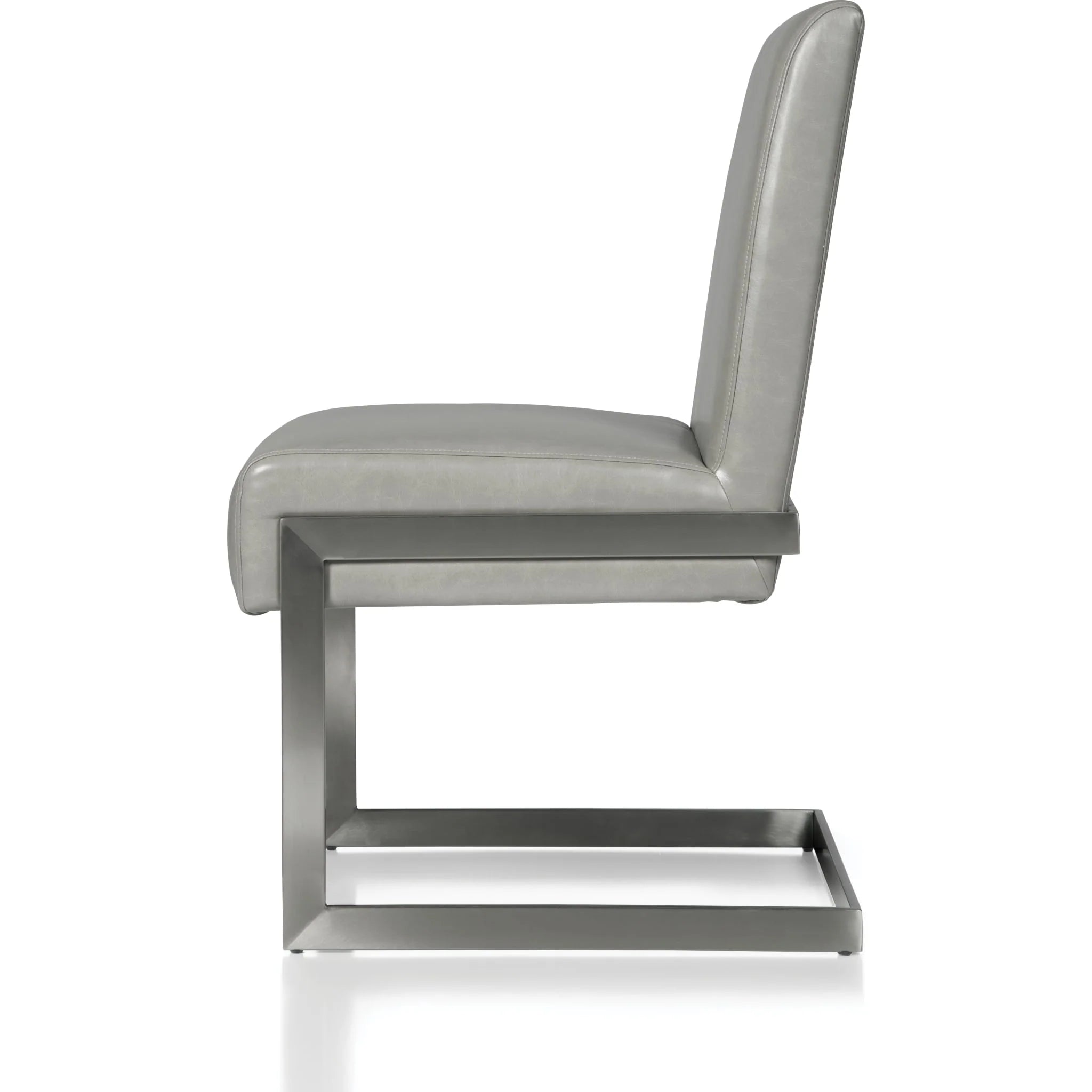 Chaise de salle à manger rembourrée en cuir synthétique - Coral
