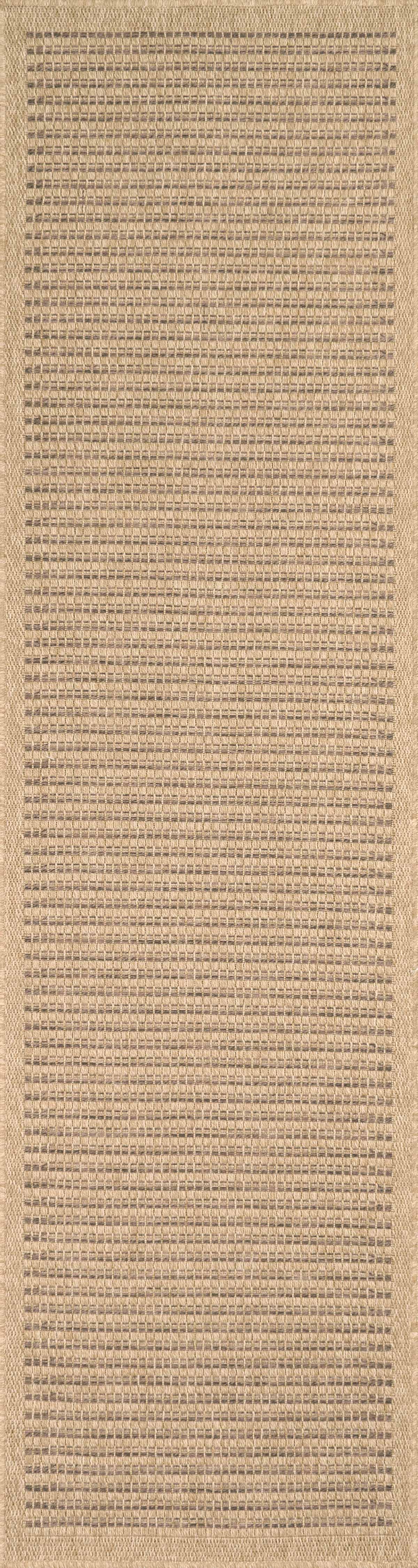 Tapis effet jute naturel uni marron - Nature