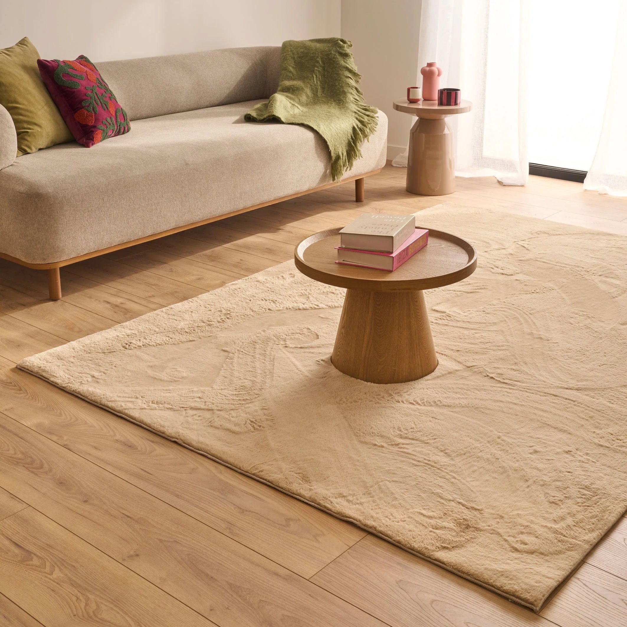 Tapis ultra doux beige- Nuva