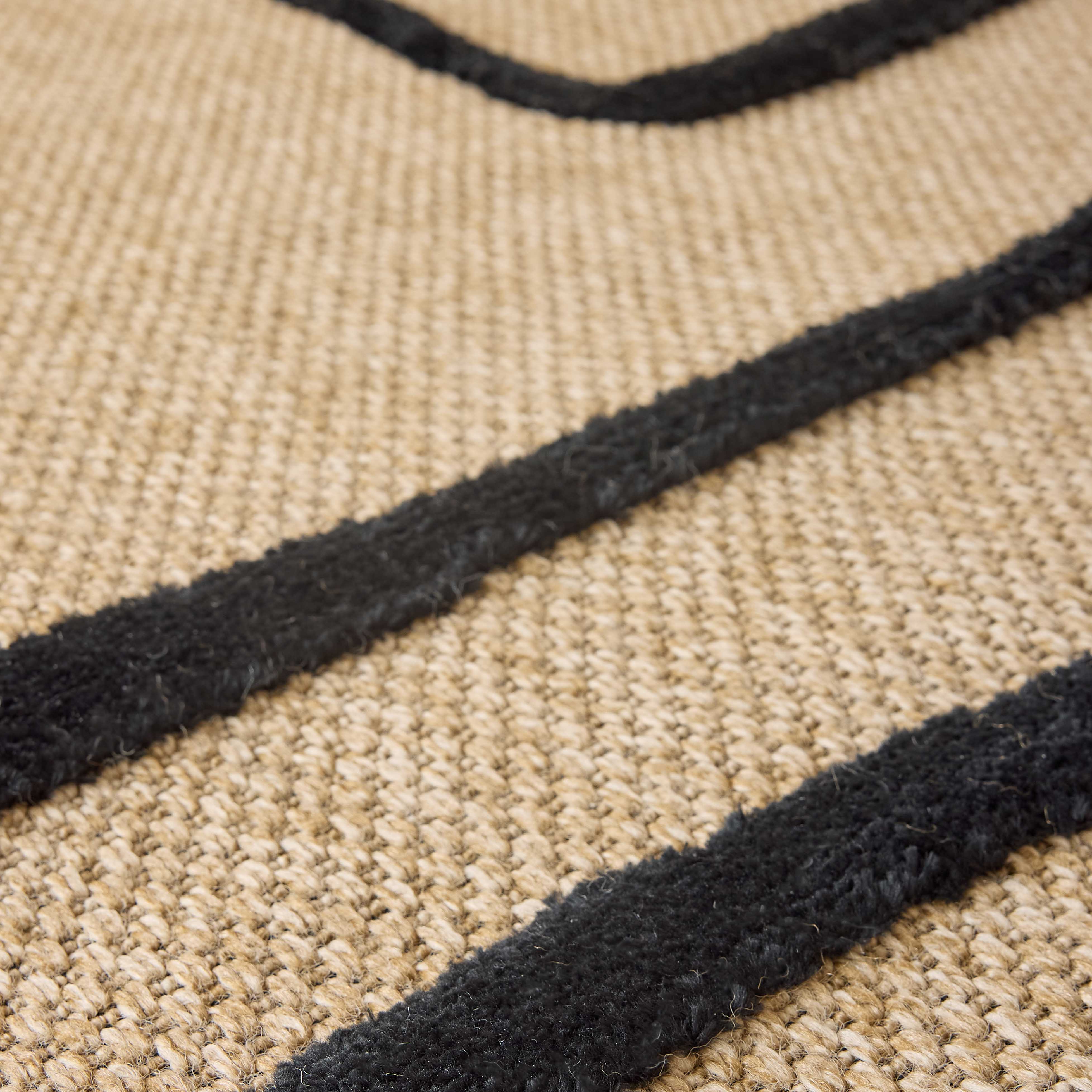 Tapis motifs abstraits noir - Palma