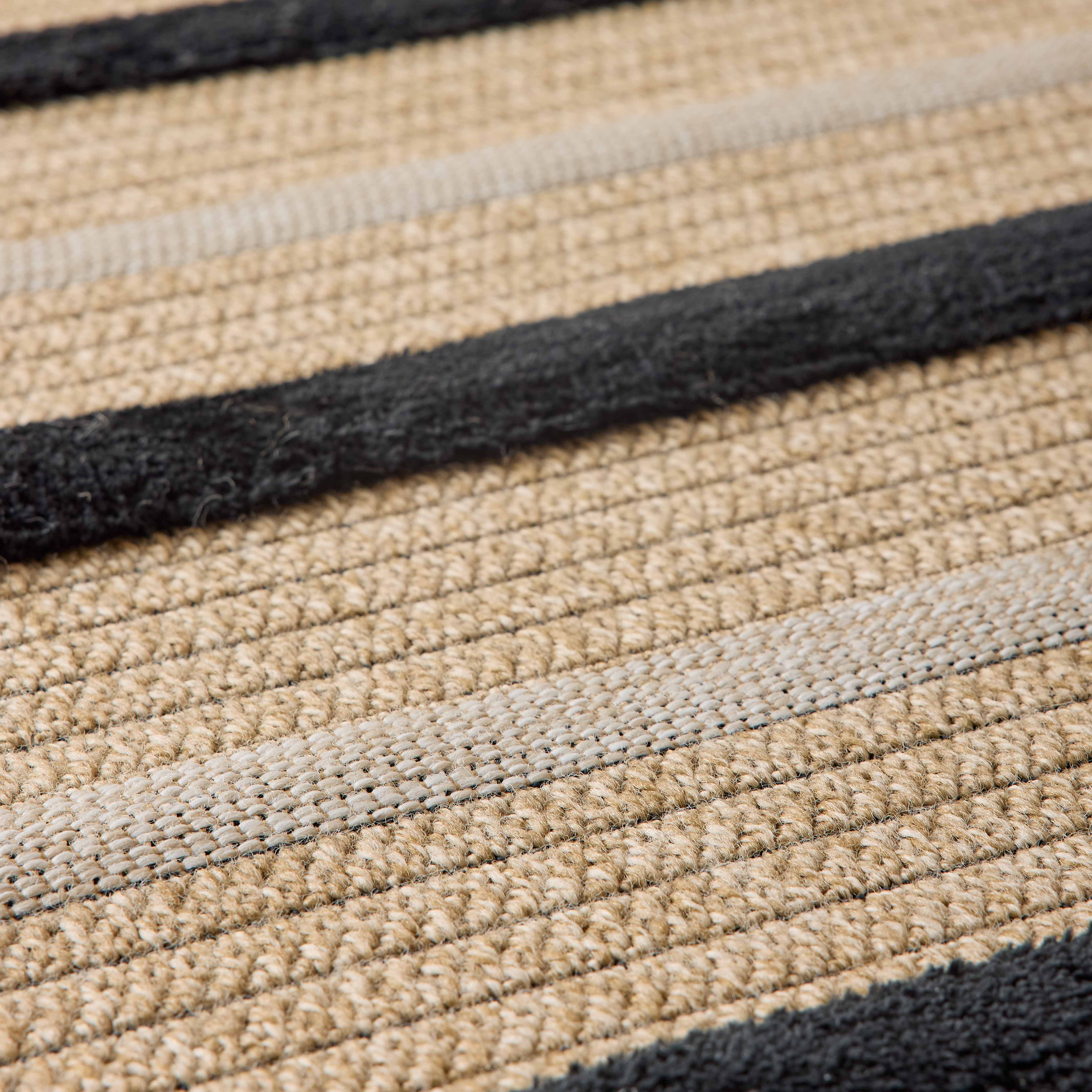 Tapis motifs géométriques noir - Palma