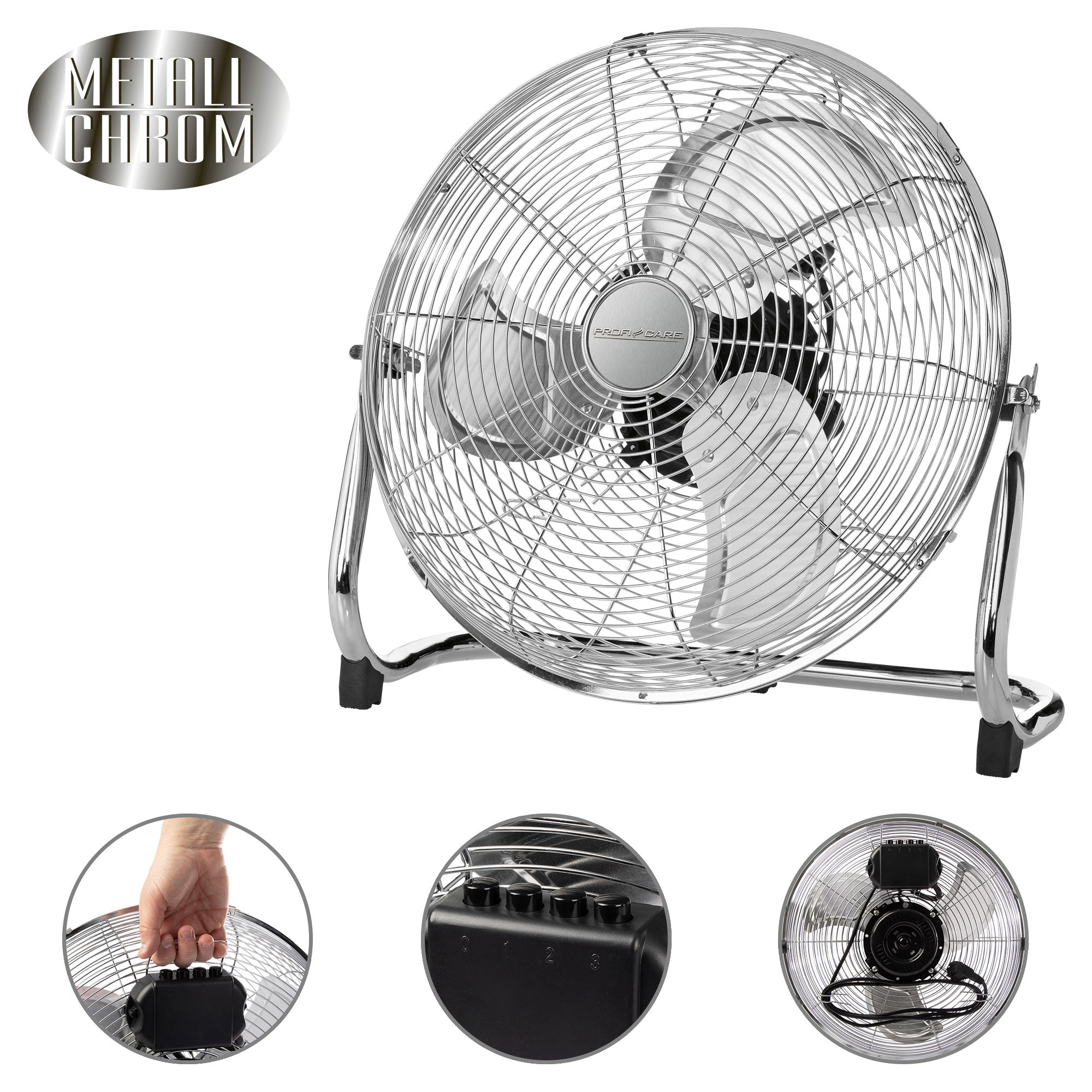 Brasseur d'air design Inox 45cm