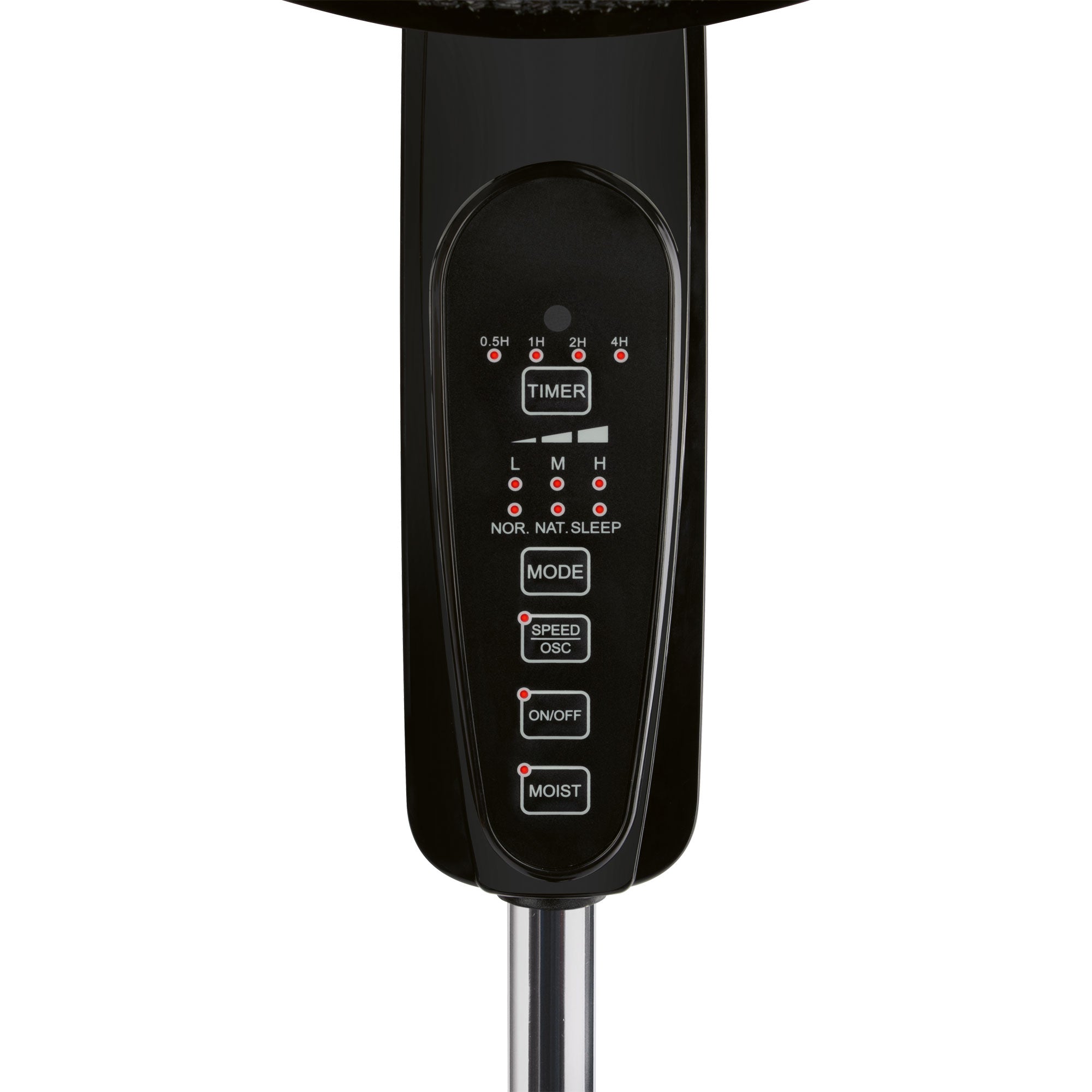 Ventilateur humidificateur mobile 40 cm Noir