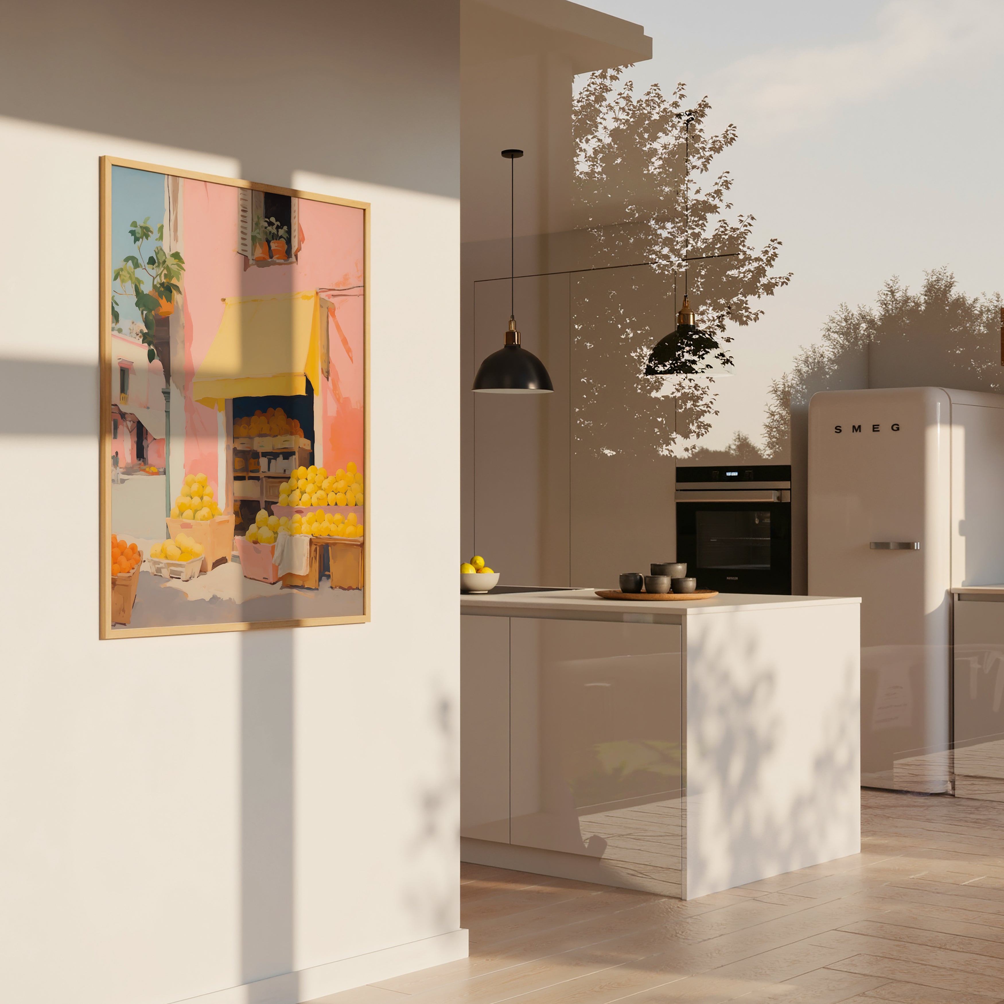 Affiche « Stand de citrons »