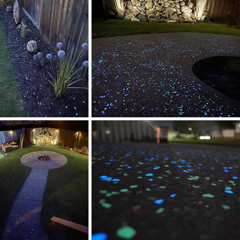 Pack de 100 Galets Fluorescents de Décoration