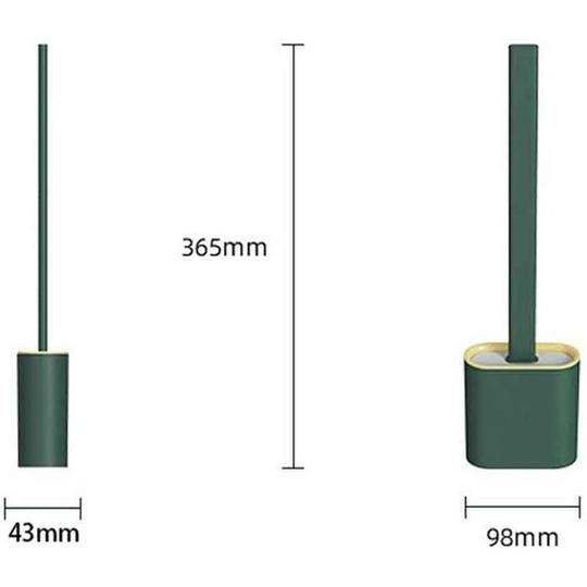 Brosse WC Flexible en Silicone, ultra hygiénique