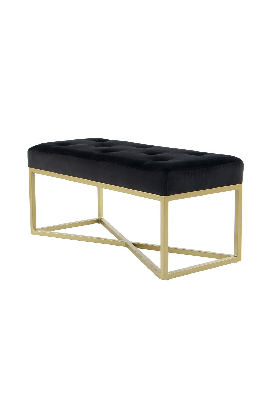 Banc noir / doré - Cameron