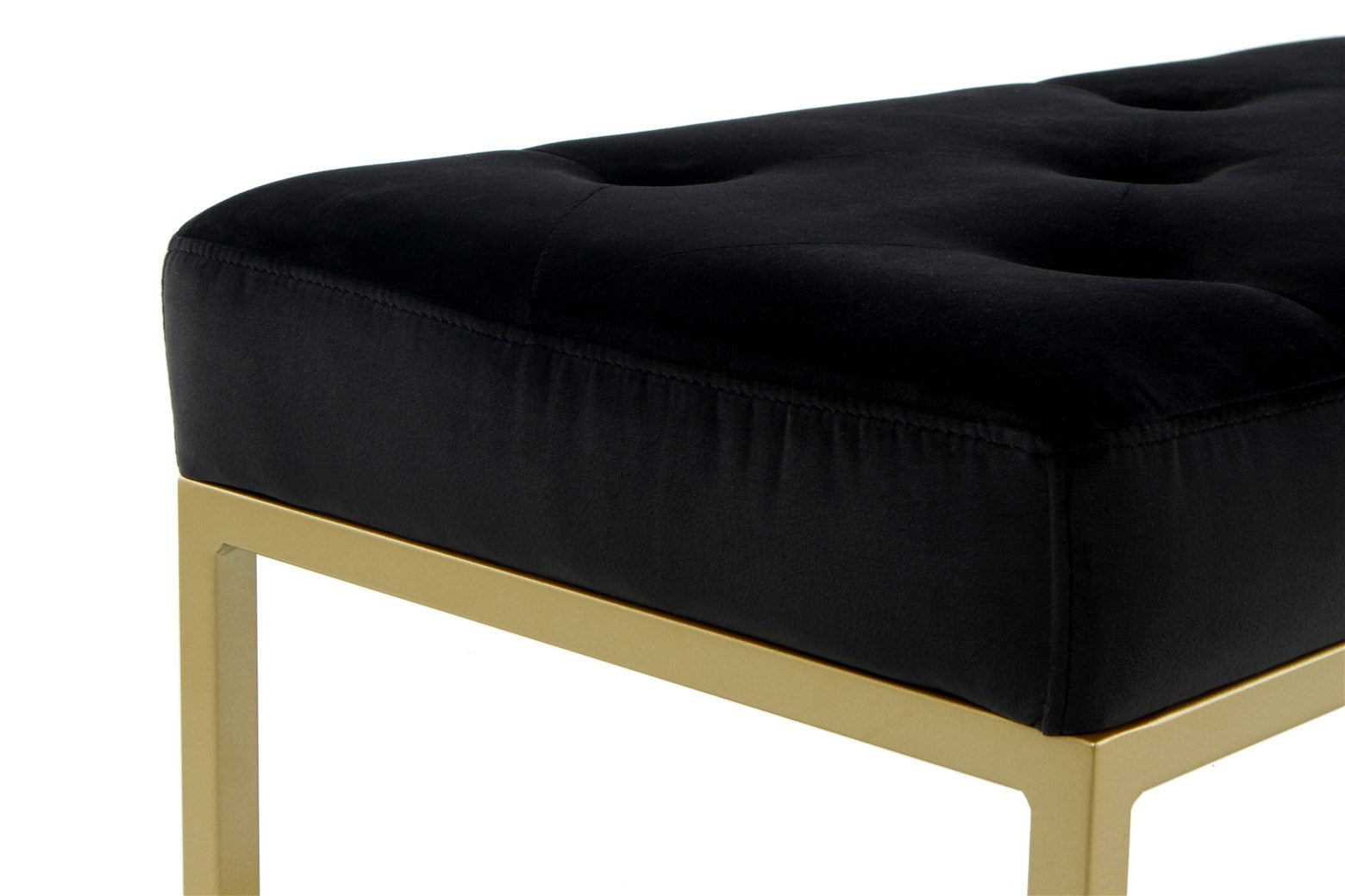 Banc noir / doré - Cameron