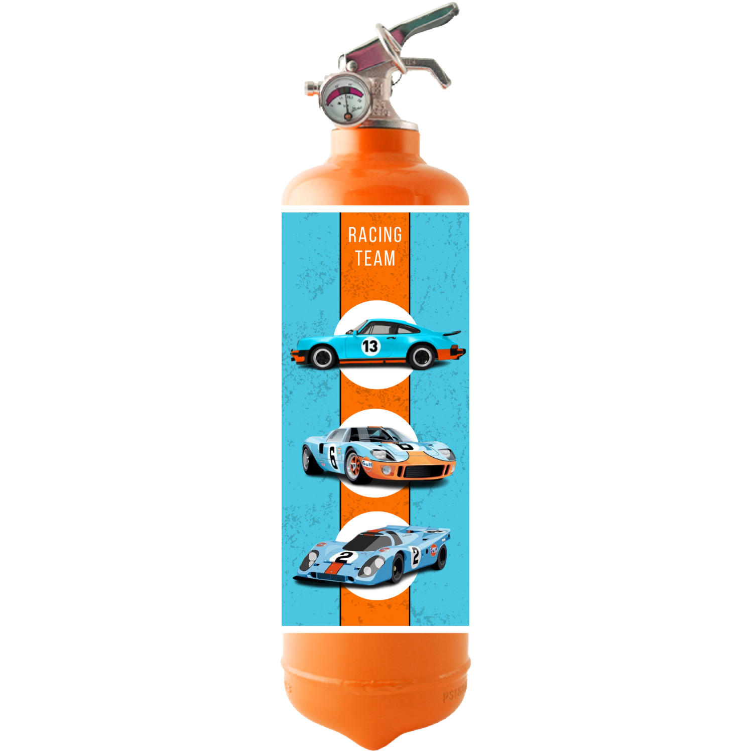 Extincteur 1kg RACING GULF ORANGE