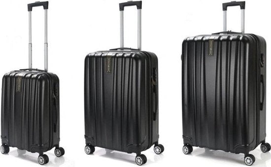 Set 3 valises 36-67-98 litres ABS avec 4 roulettes Noir