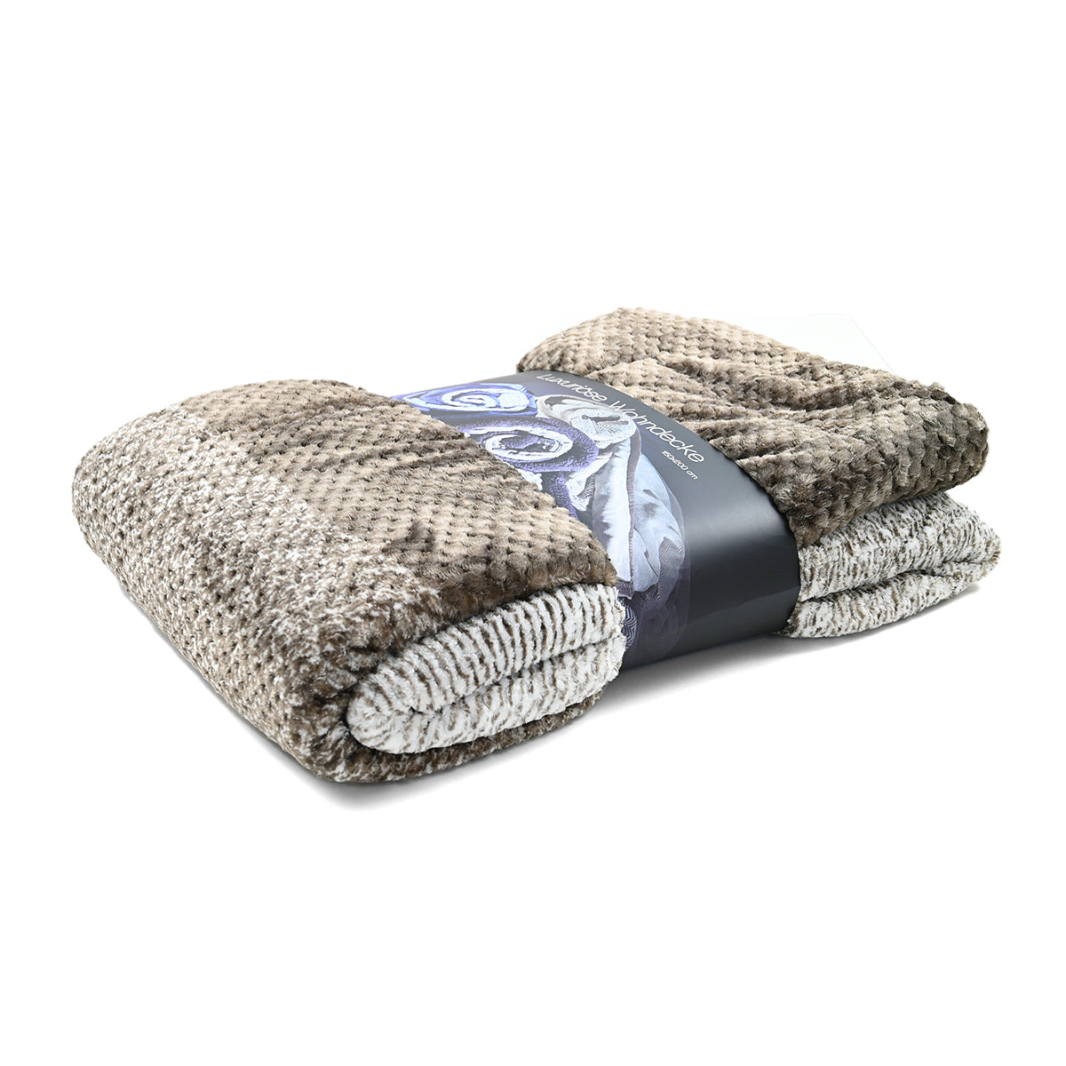 Plaid microfibre montana gris foncé - 150x200cm