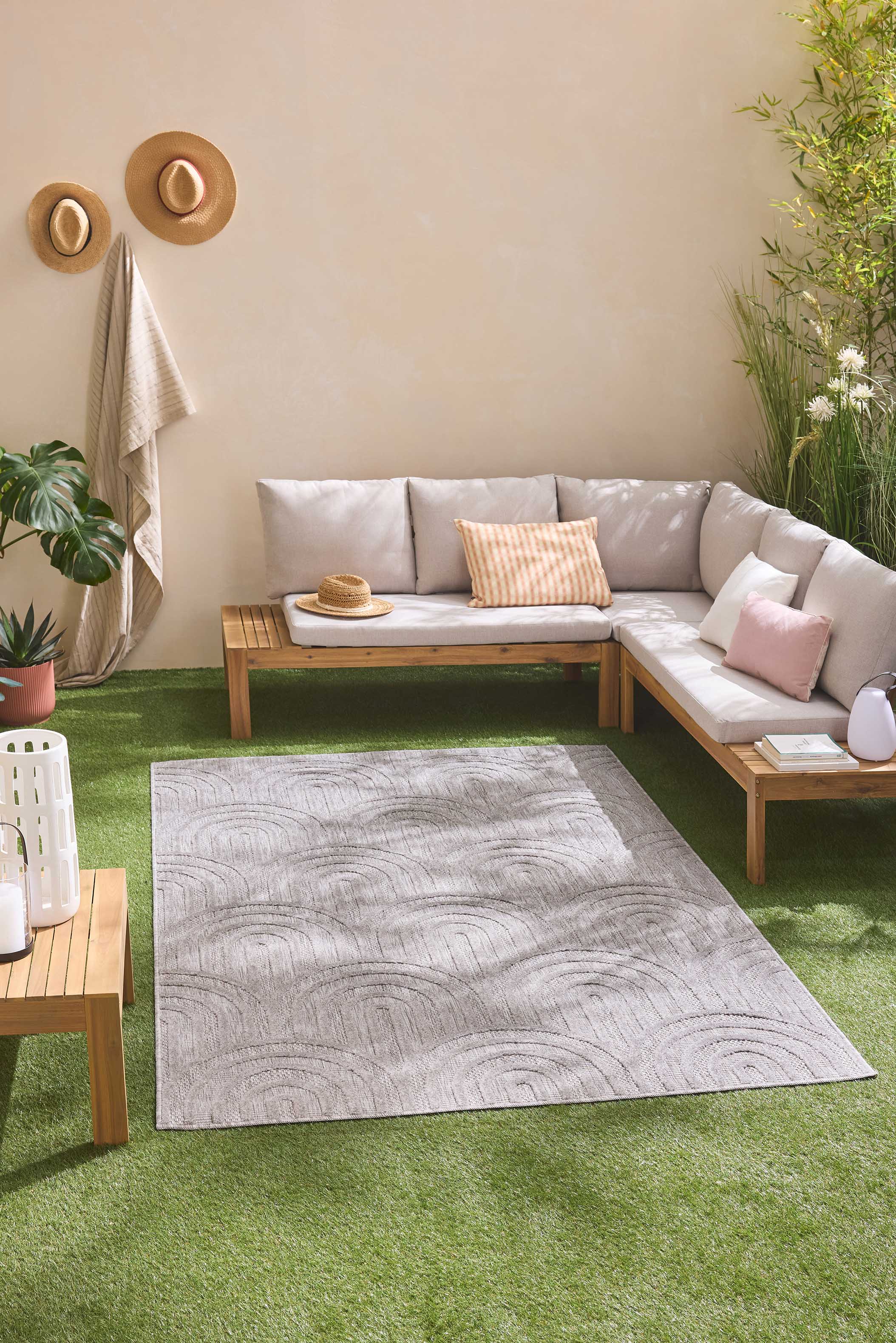 Tapis gris- Santorini