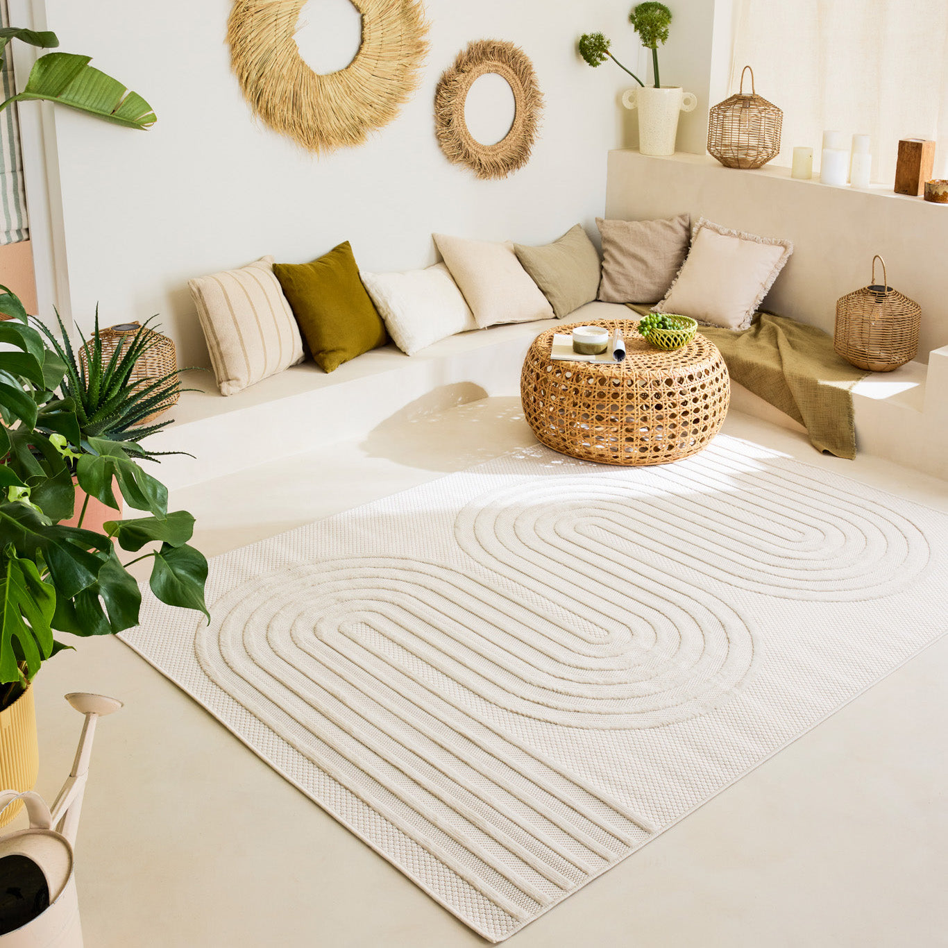 Tapis SANTORINI 987 blanc