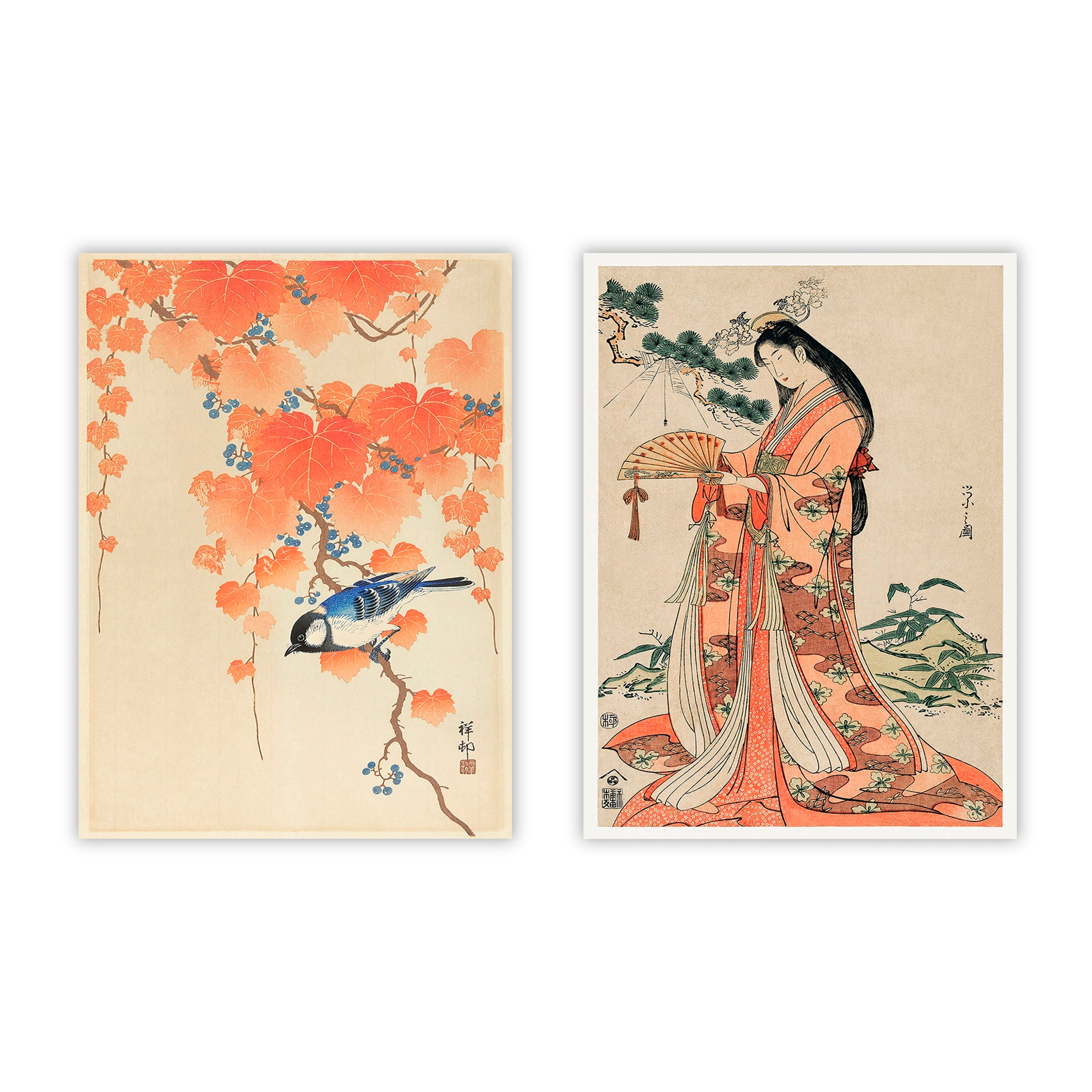 Lot de 2 affiches décoratives 035