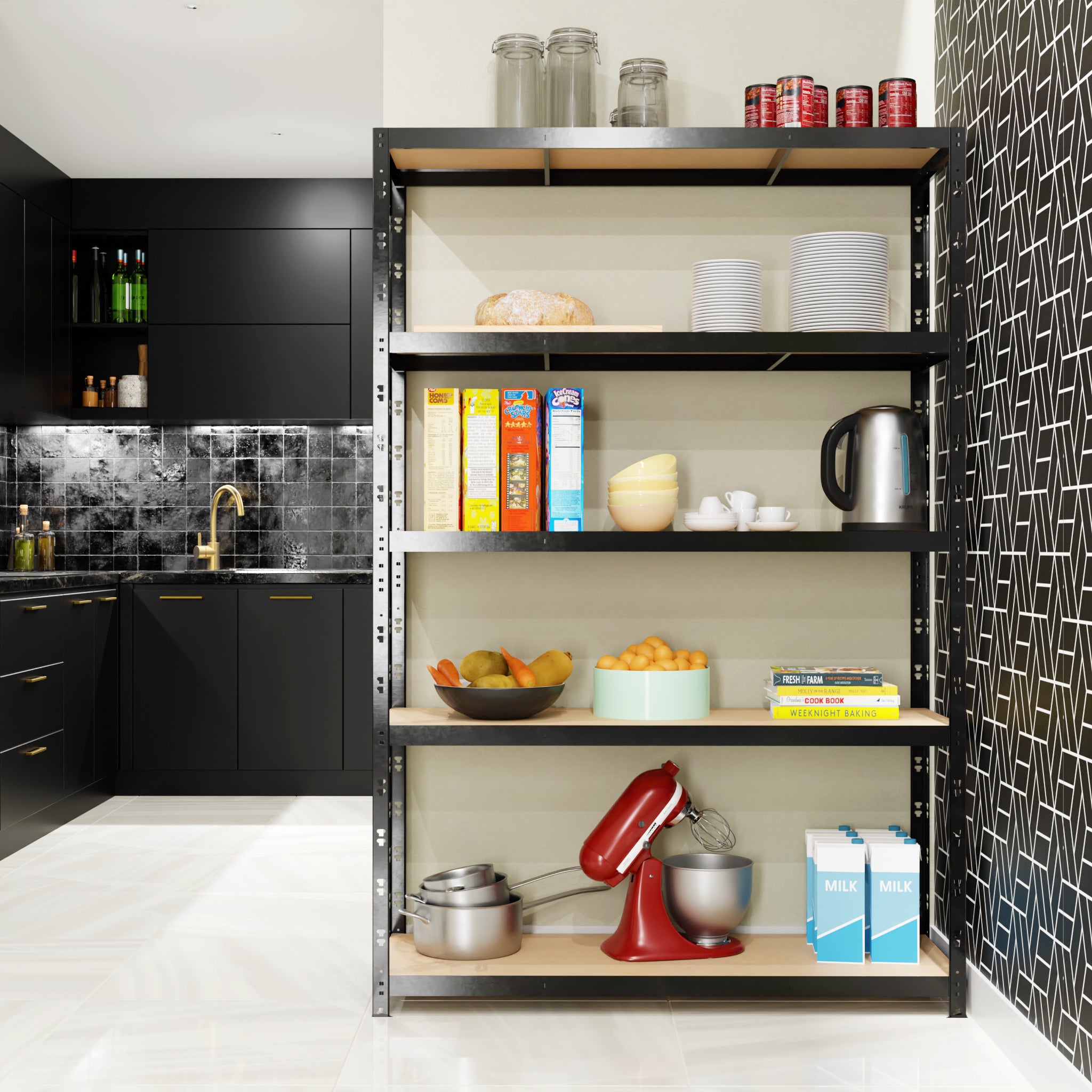 Etagere de Rangement Charges Lourdes 180x120x40cm
