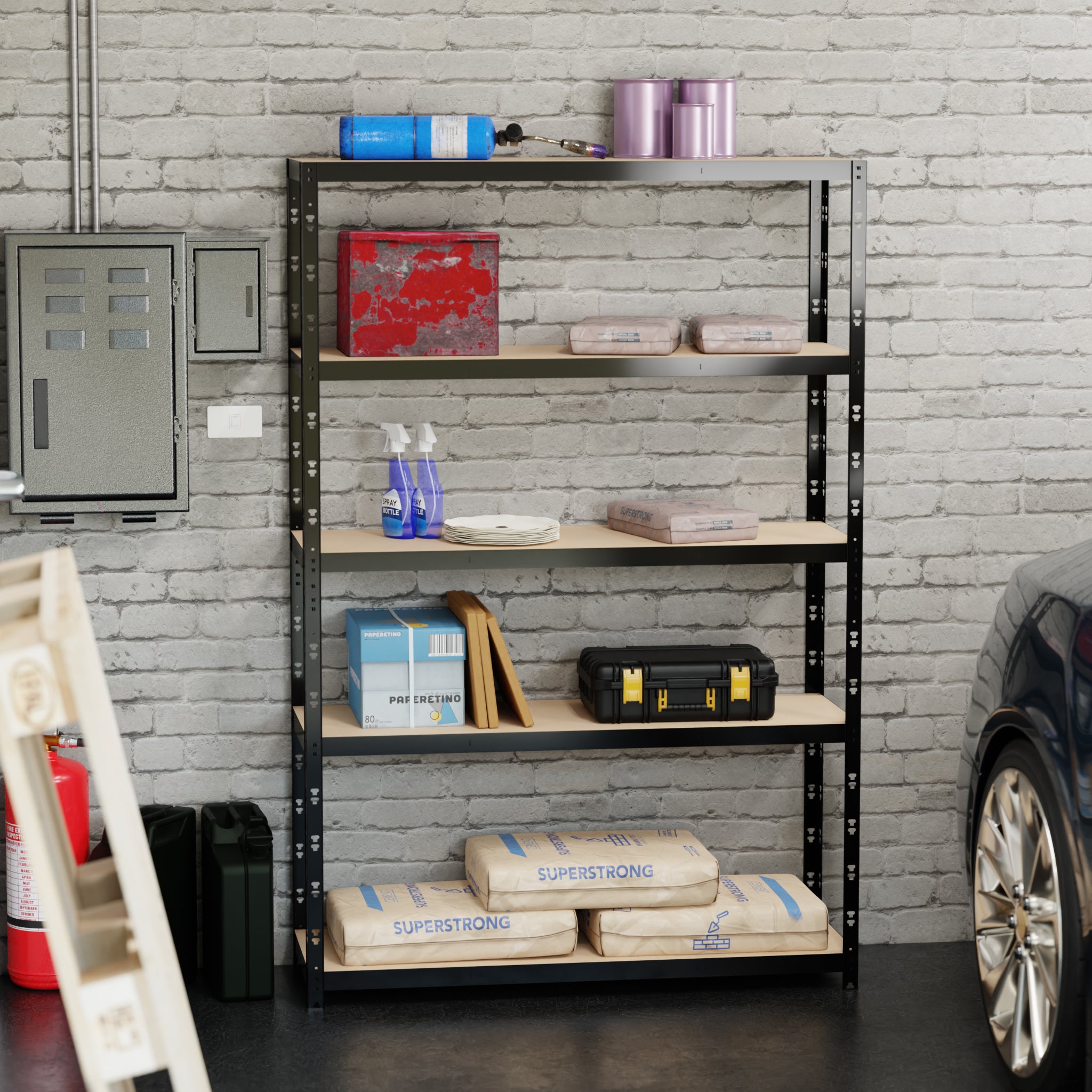 Etagere de Rangement Charges Lourdes 180x120x40cm