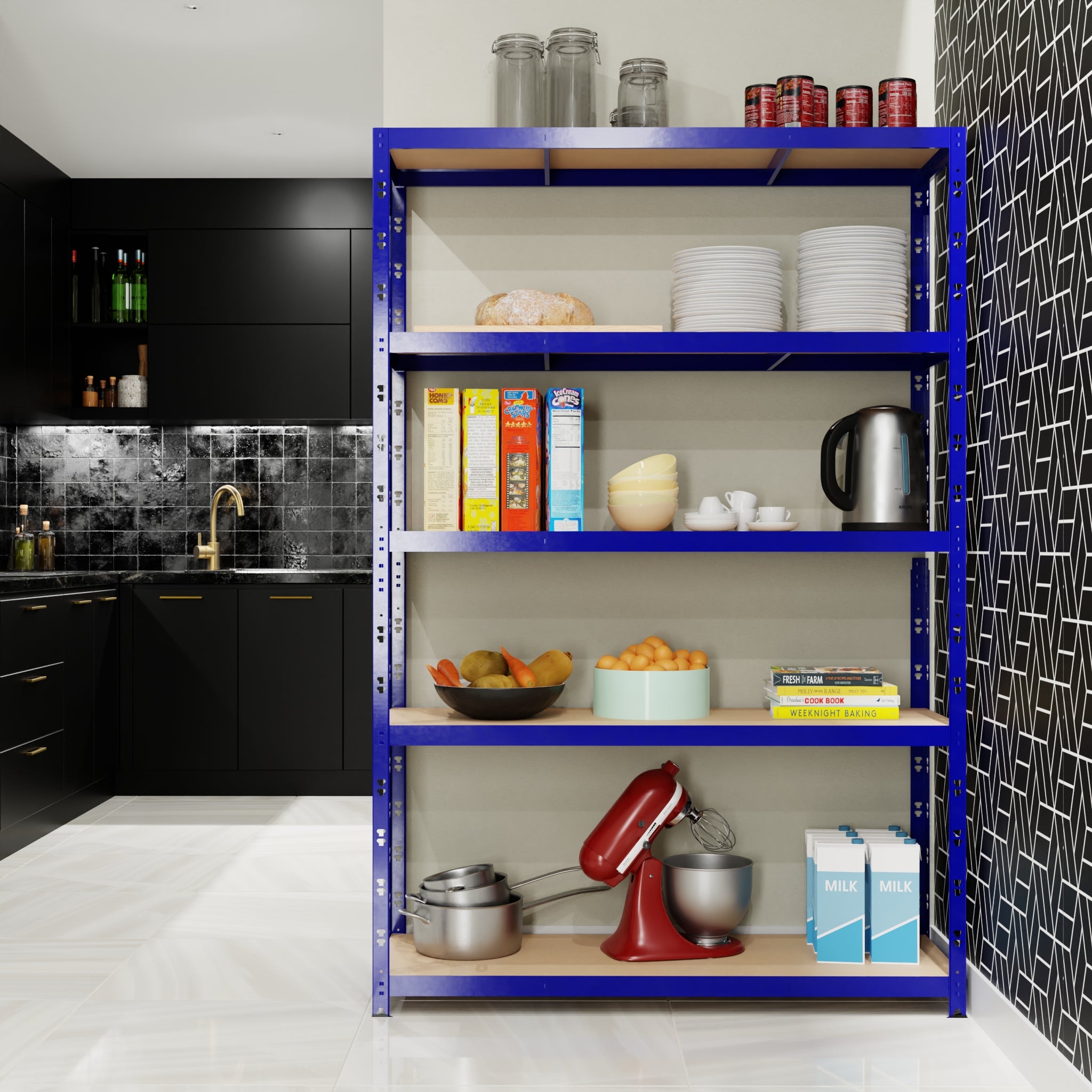 Etagere de Rangement Charges Lourdes 180x120x40cm
