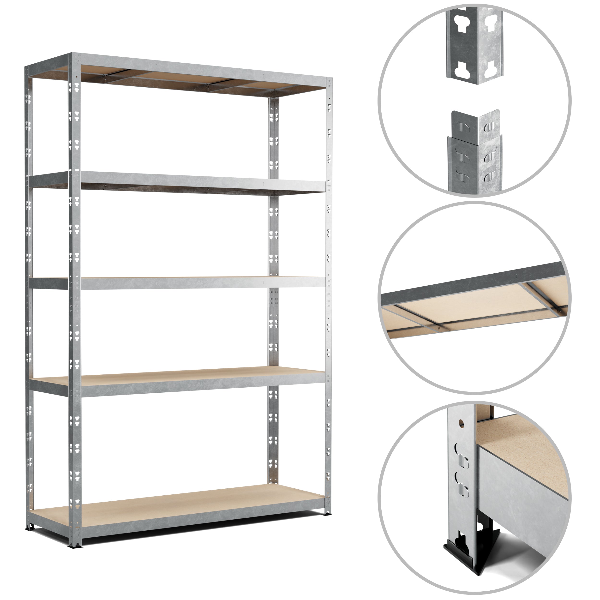 Etagere de Rangement Charges Lourdes 180x120x40cm