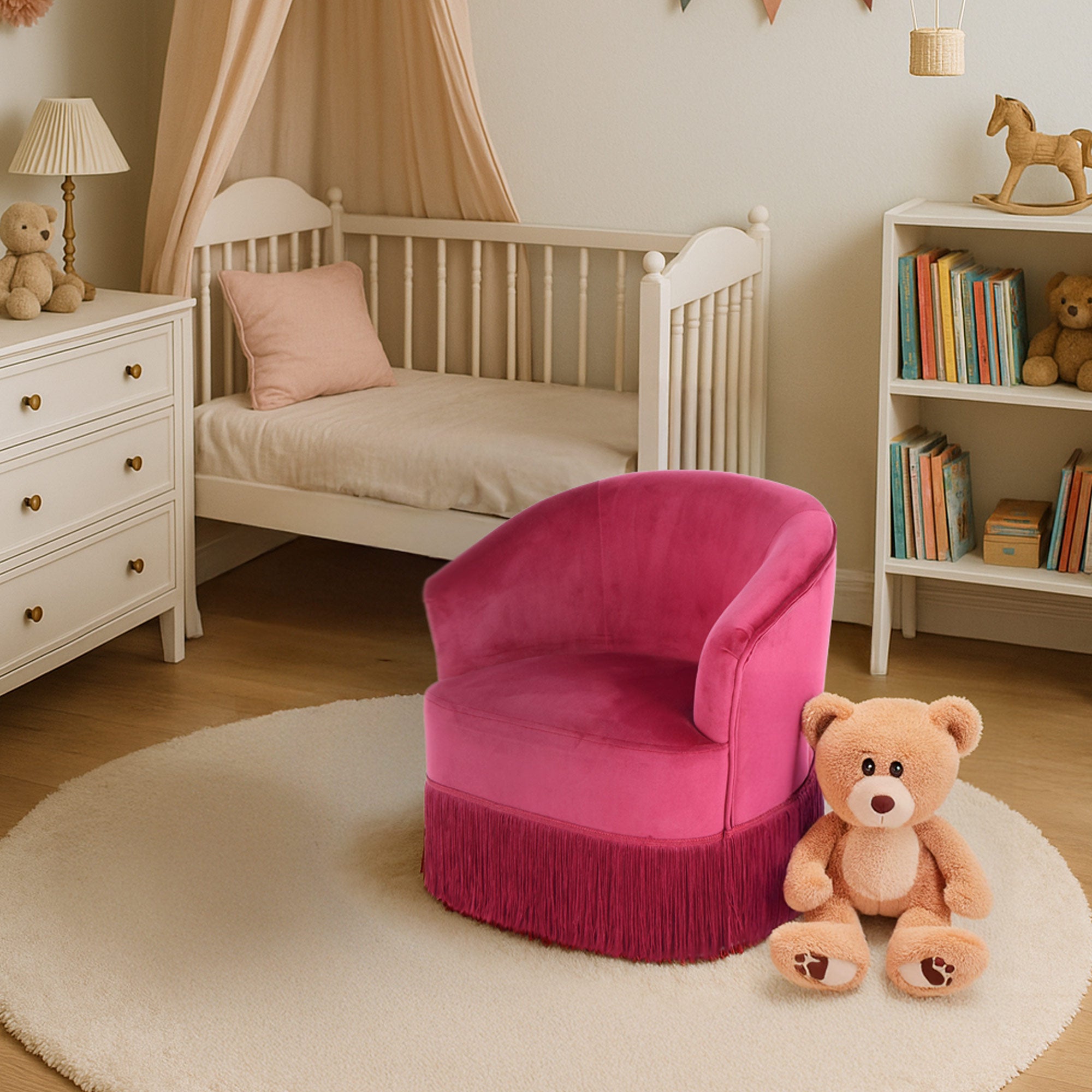 Chaise pour enfant bordeaux - Alfred