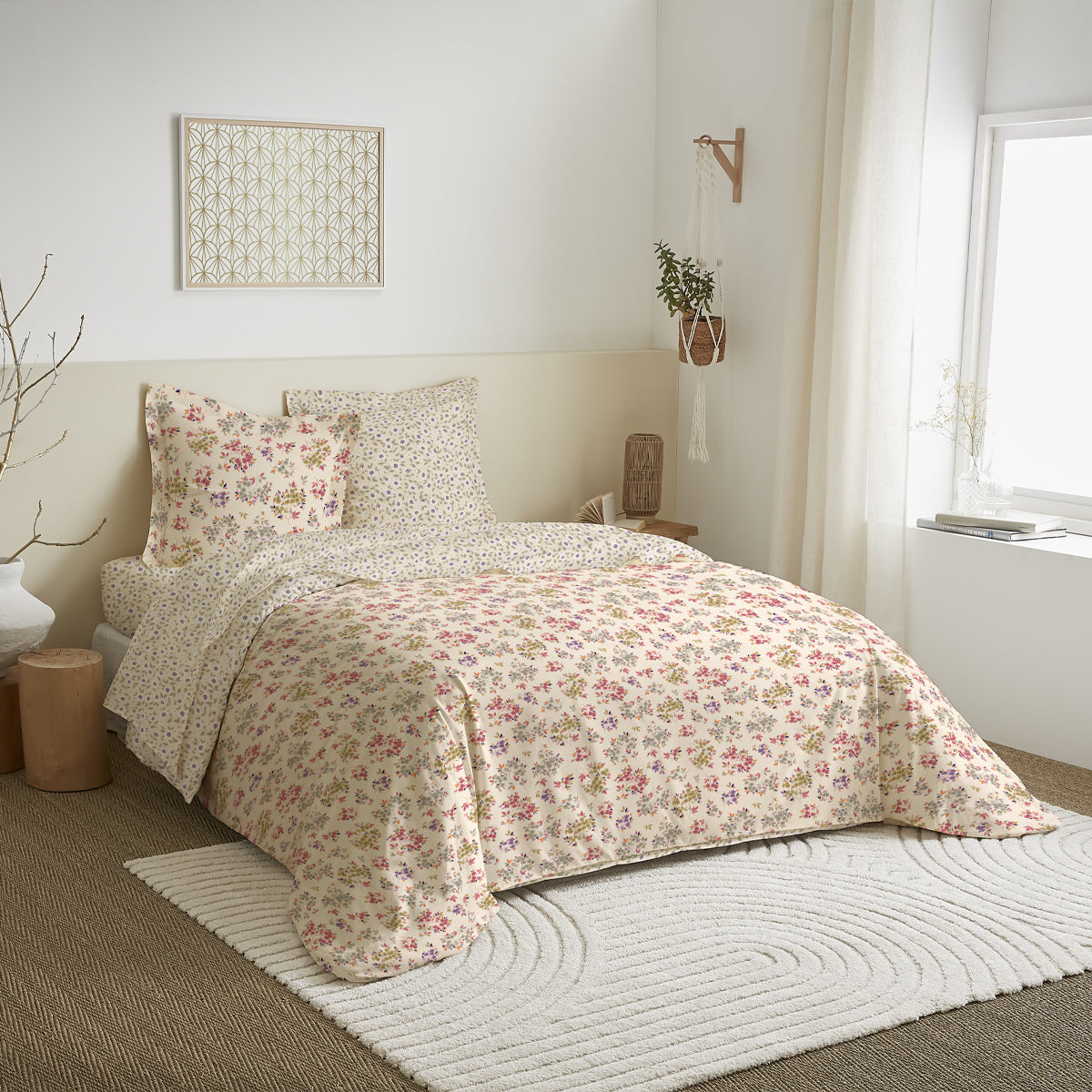 Parure de couette 3 Pièces réversible 260 x 240 cm 18 modèles au choix