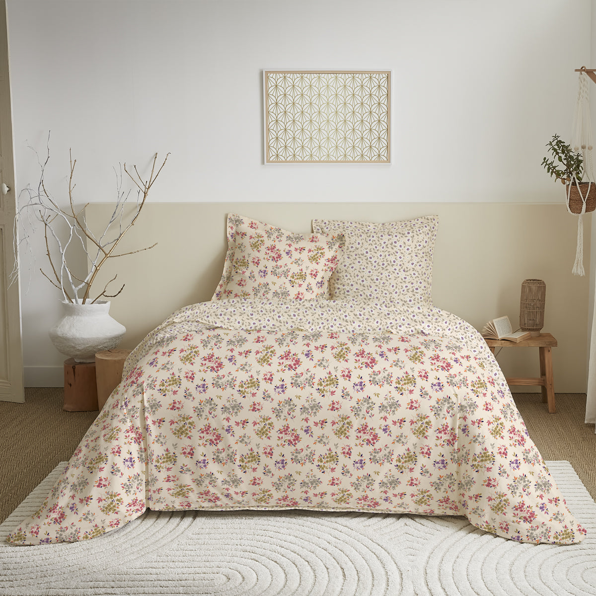 Parure de couette réversible pour lit 240 x 220 cm 13 modèles au choix