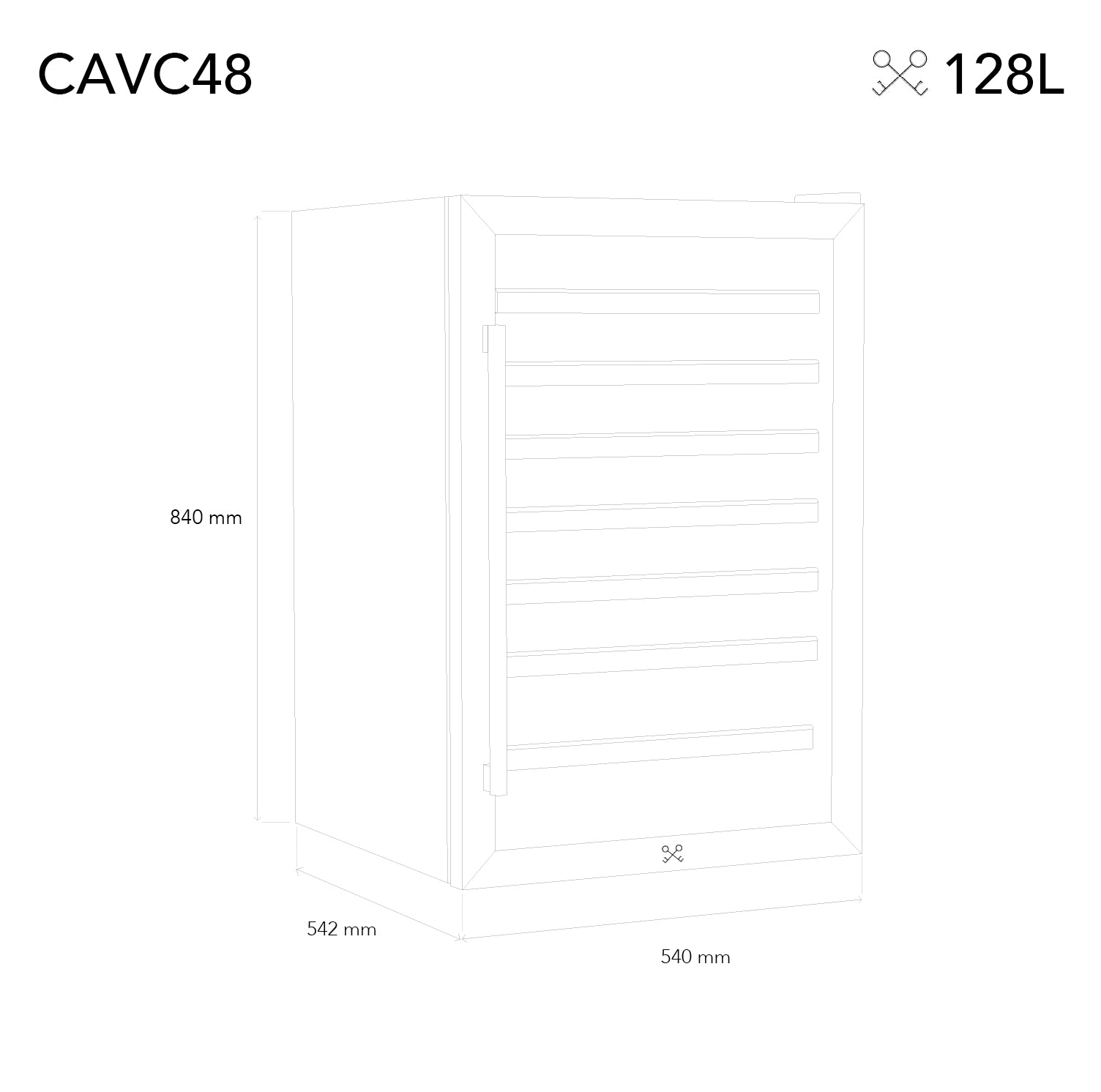Cave à vin 48 bouteilles pose libre